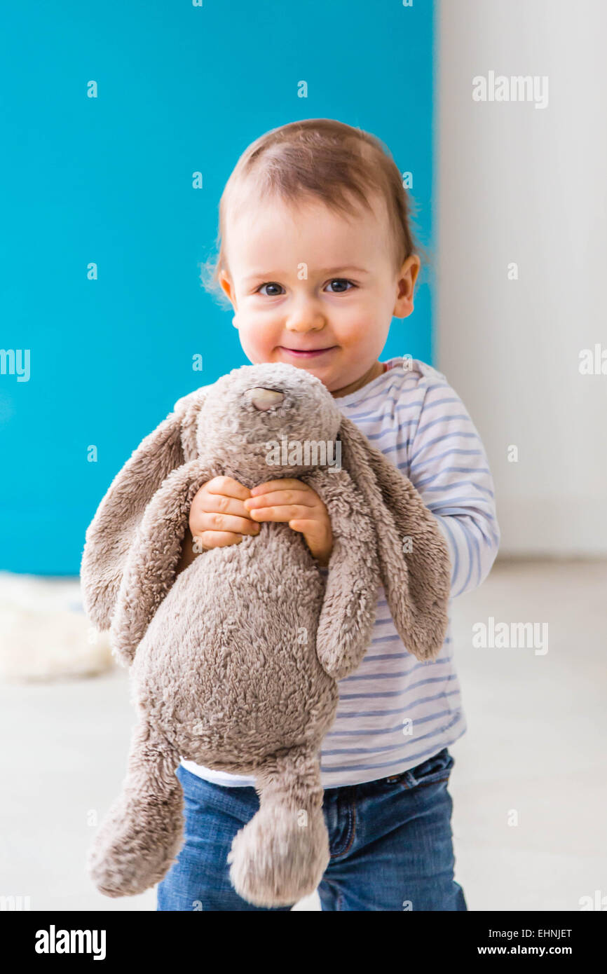 18 Monate alten Jungen. Stockfoto