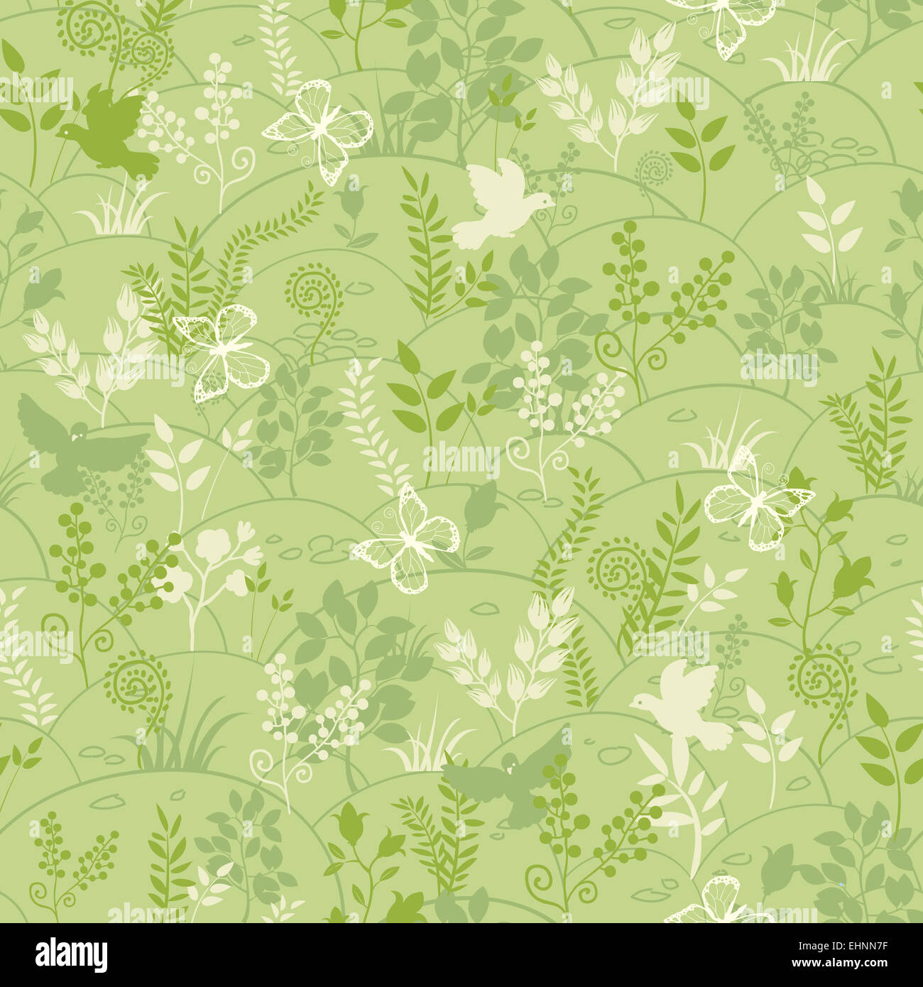 Grüne Natur Musterdesign Hintergrund Stockfoto