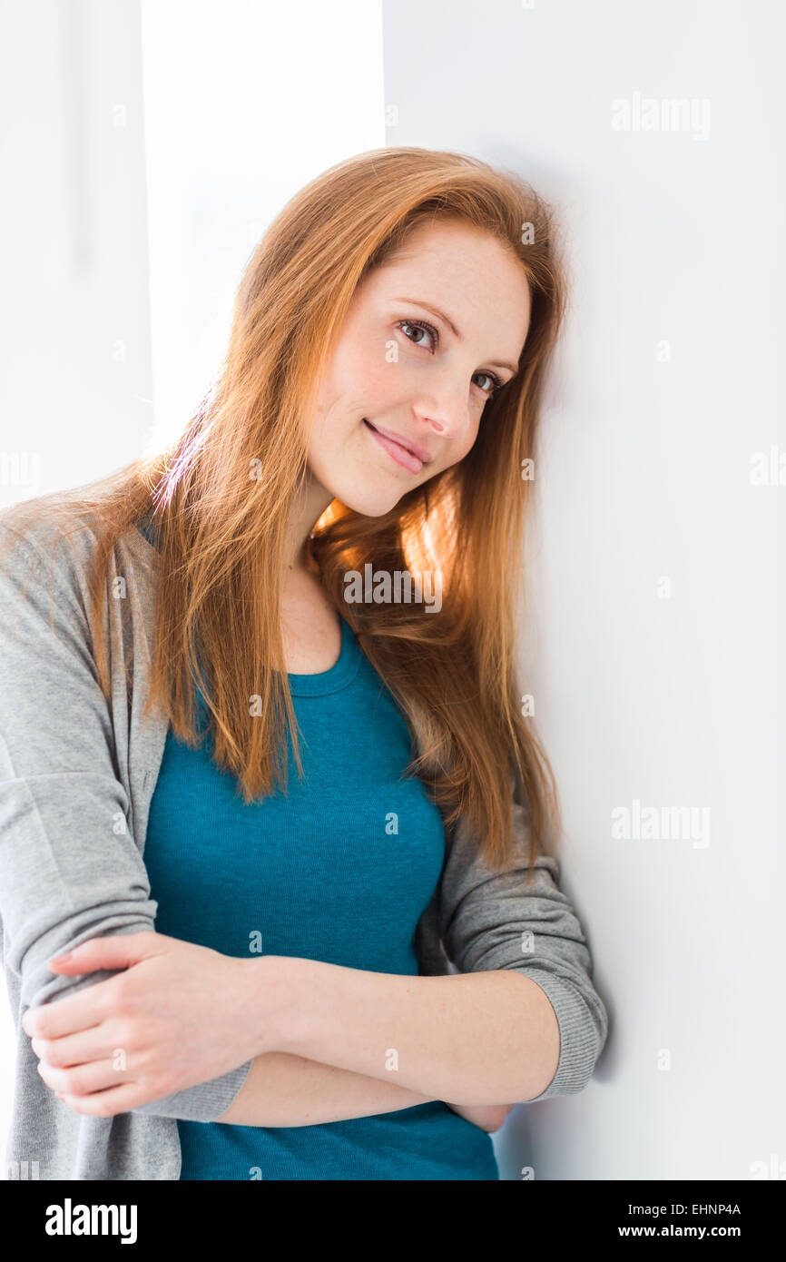 Porträt einer jungen Frau Stockfoto