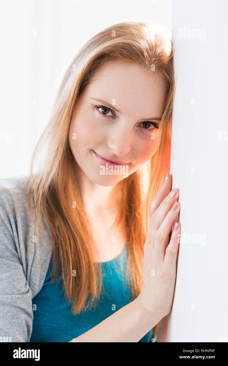 Porträt einer jungen Frau Stockfoto