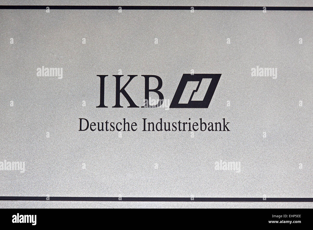 Ikb Deutsche Industriebank Stockfotografie Alamy