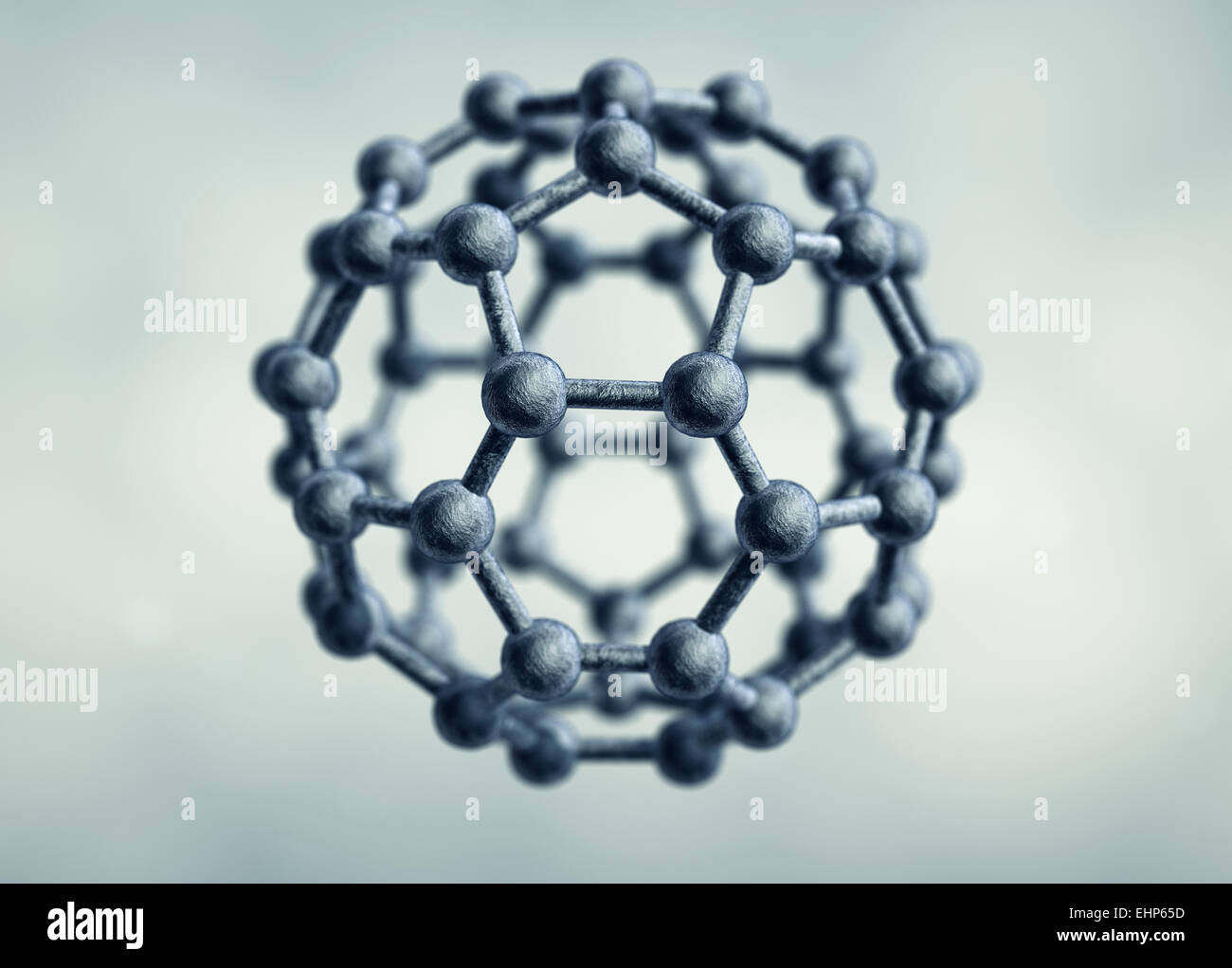 Molekül von Graphen Stockfoto