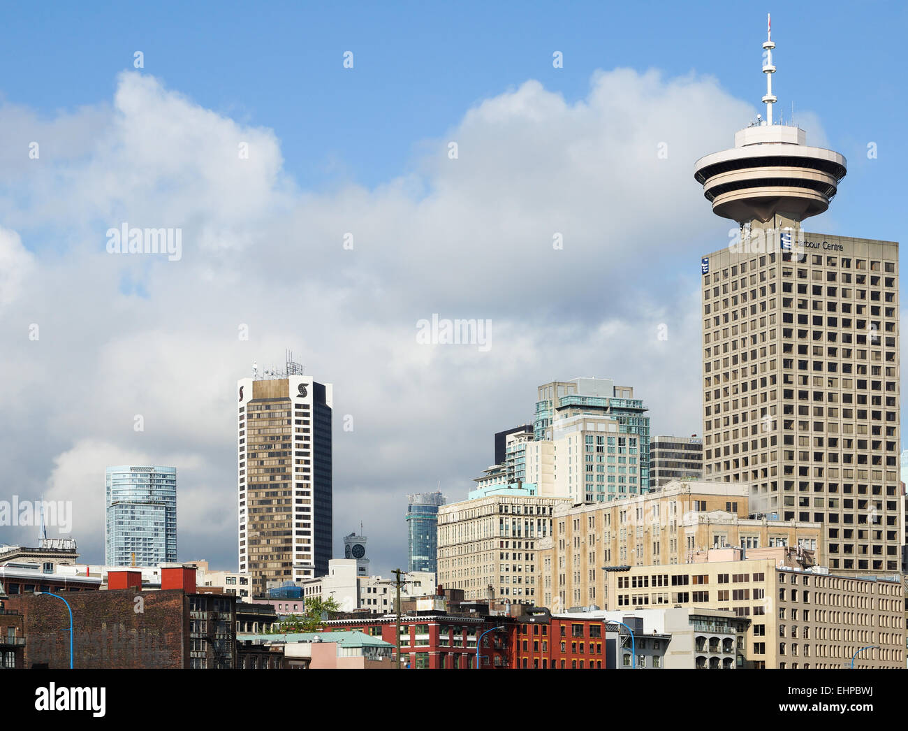 Dockland Gebiet in Vancouver Stockfoto