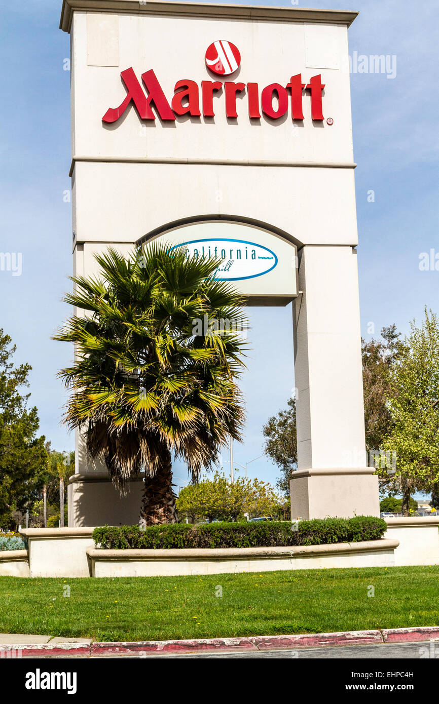 Das Marriott Suites in Redwood City, Kalifornien Stockfoto