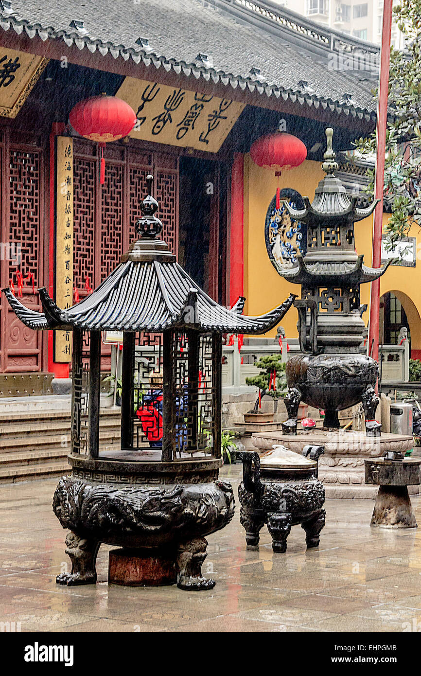 Jade-Buddha-Tempel Shanghai China Stockfoto