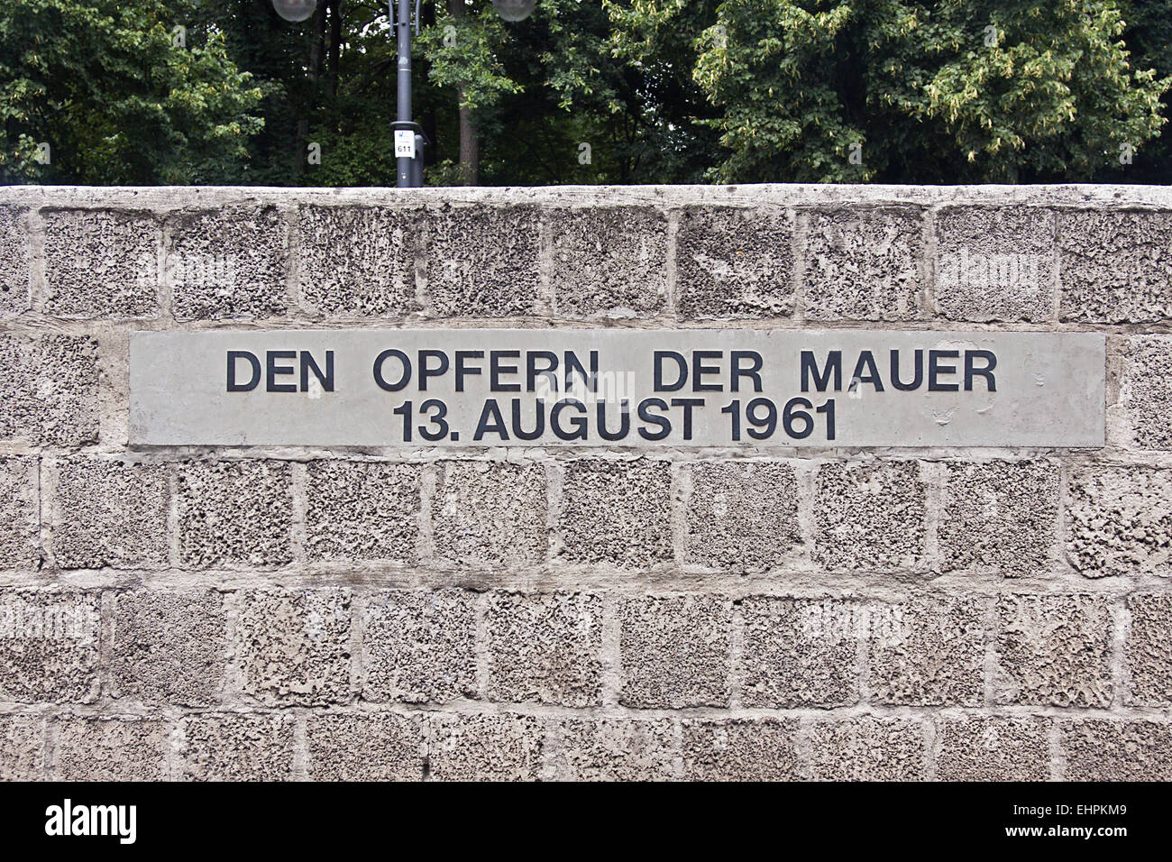 Opfer der Berliner Mauer Stockfoto