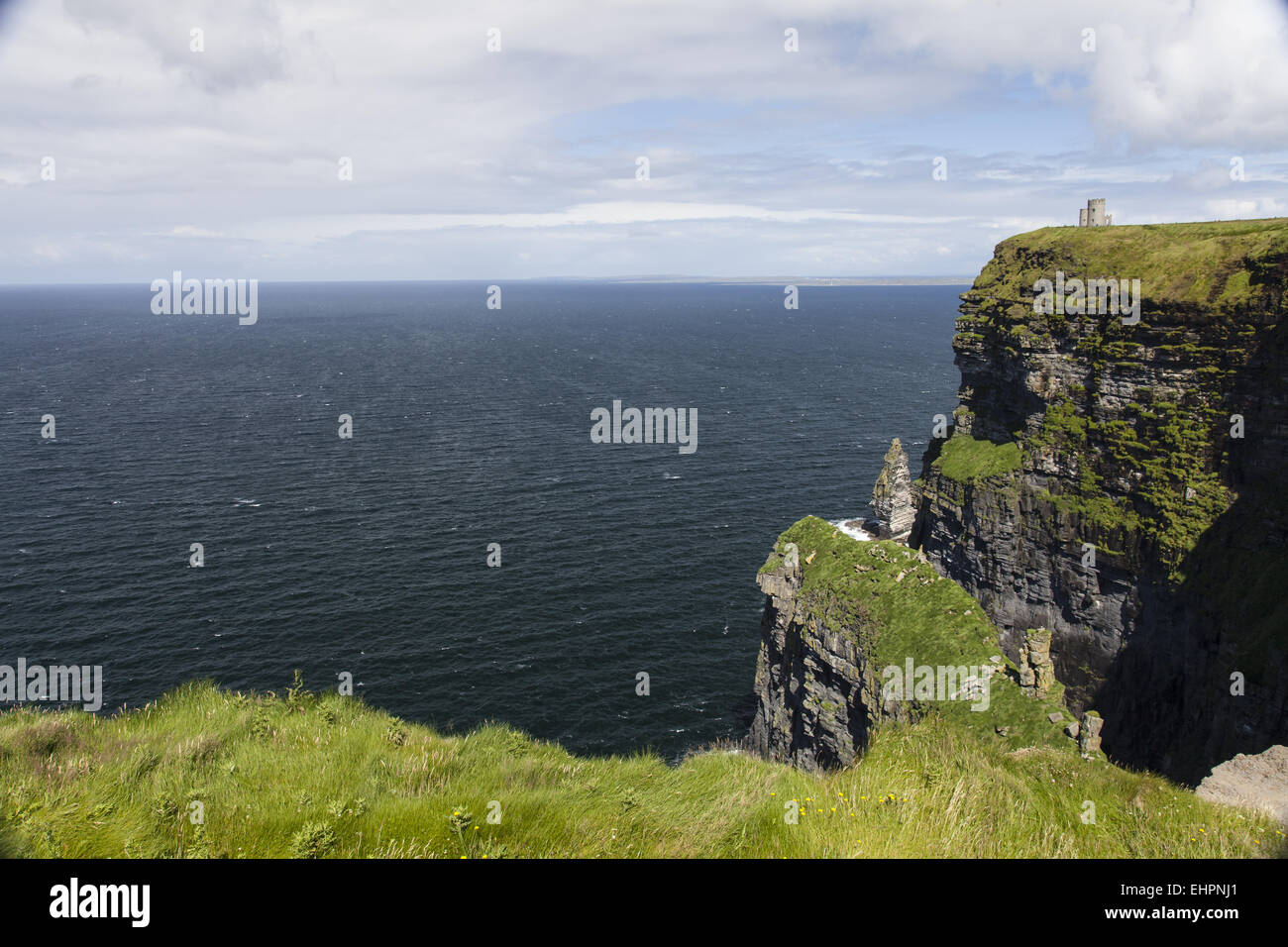 Landschaft an den Klippen von Moher in Irland Stockfoto