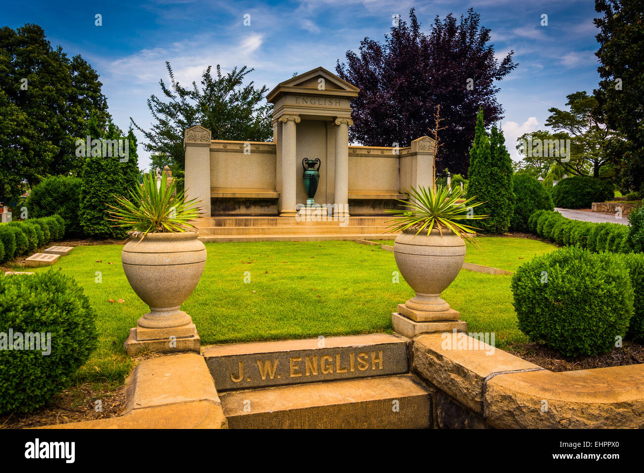 Mausoleum von Oakland Friedhof in Atlanta, Georgia. Stockfoto