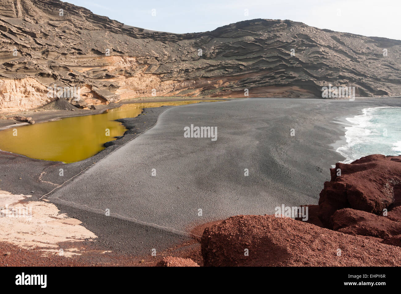 Charco de Los Clicos, Lanzarote, Spanien Stockfoto