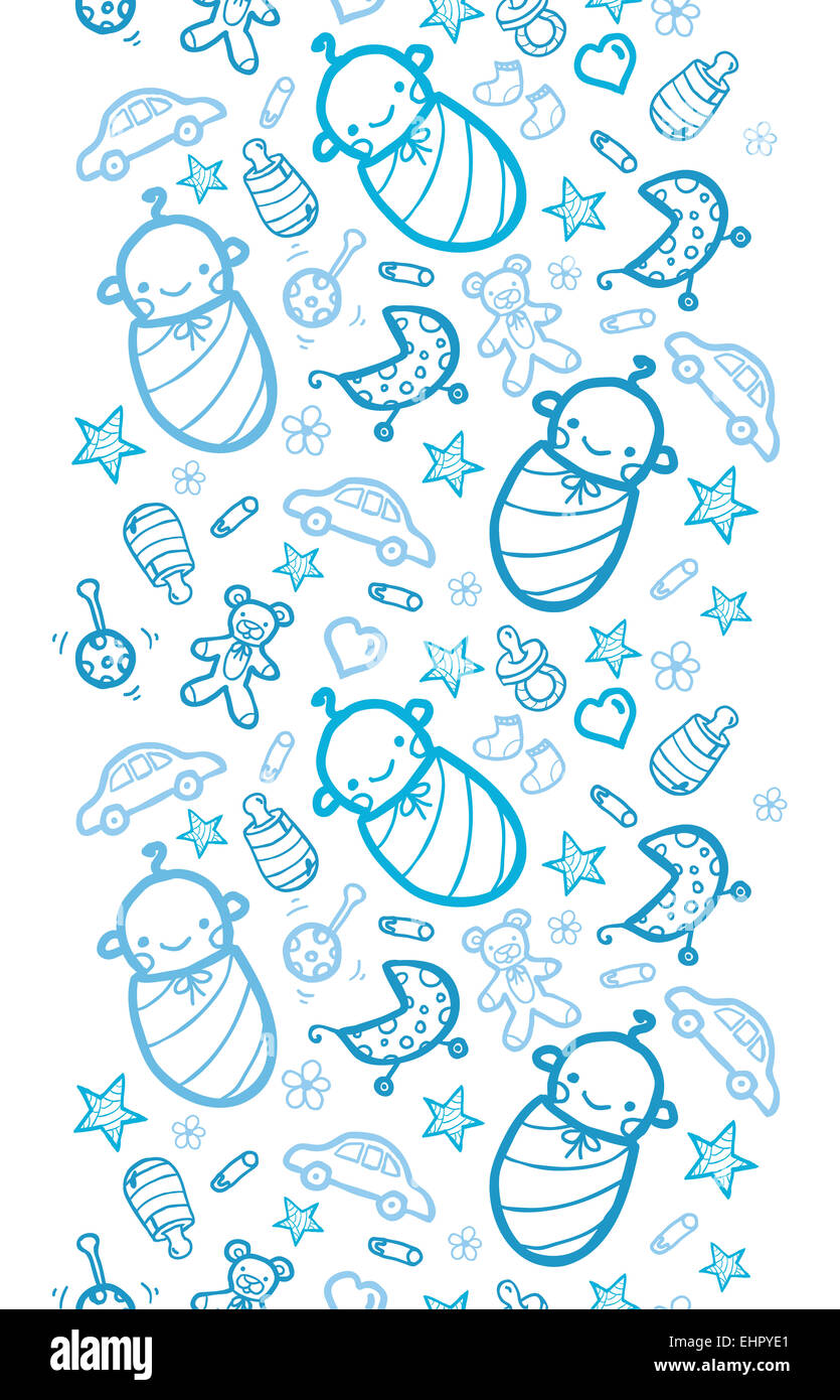 Baby jungen vertikale Musterdesign Hintergrund Stockfoto