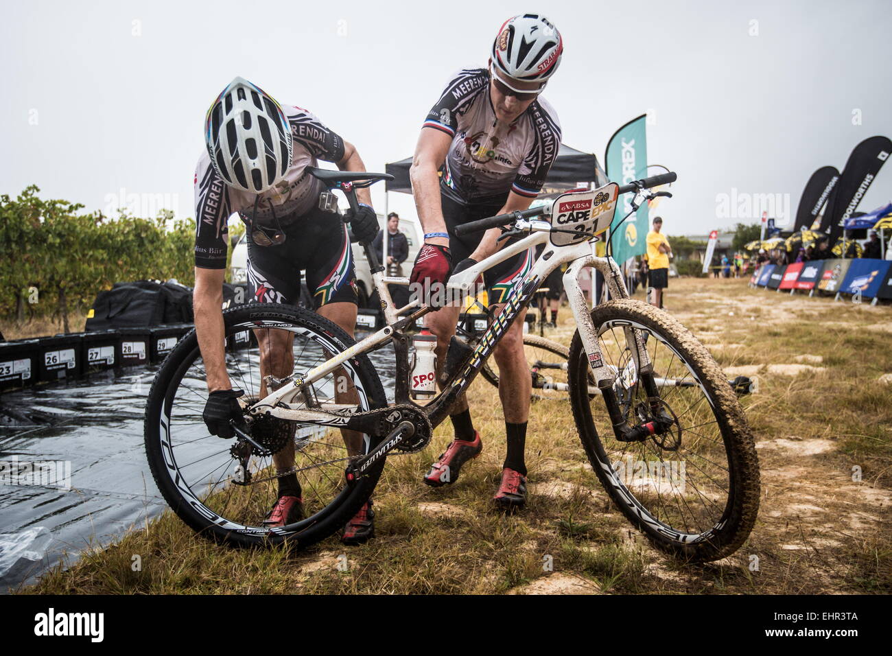 Jaroslav Kulhavy, Christoph Sauser Stockfoto