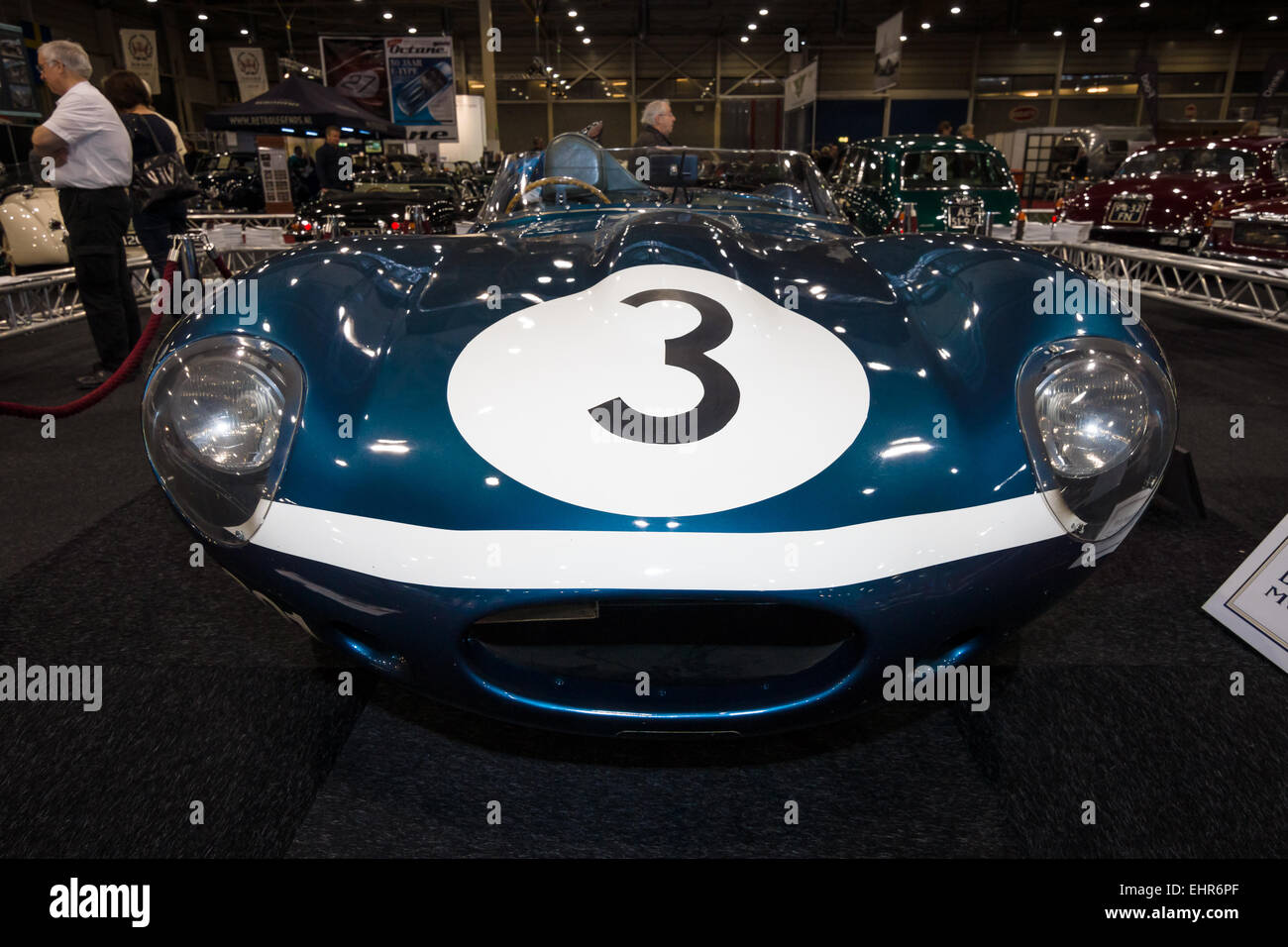 Sport Rennwagen Jaguar D-Type (Anzahl der Chassis: XKD606, Sieger des Rennens 1957 Le Mans 24 Hours), 1956. Stockfoto