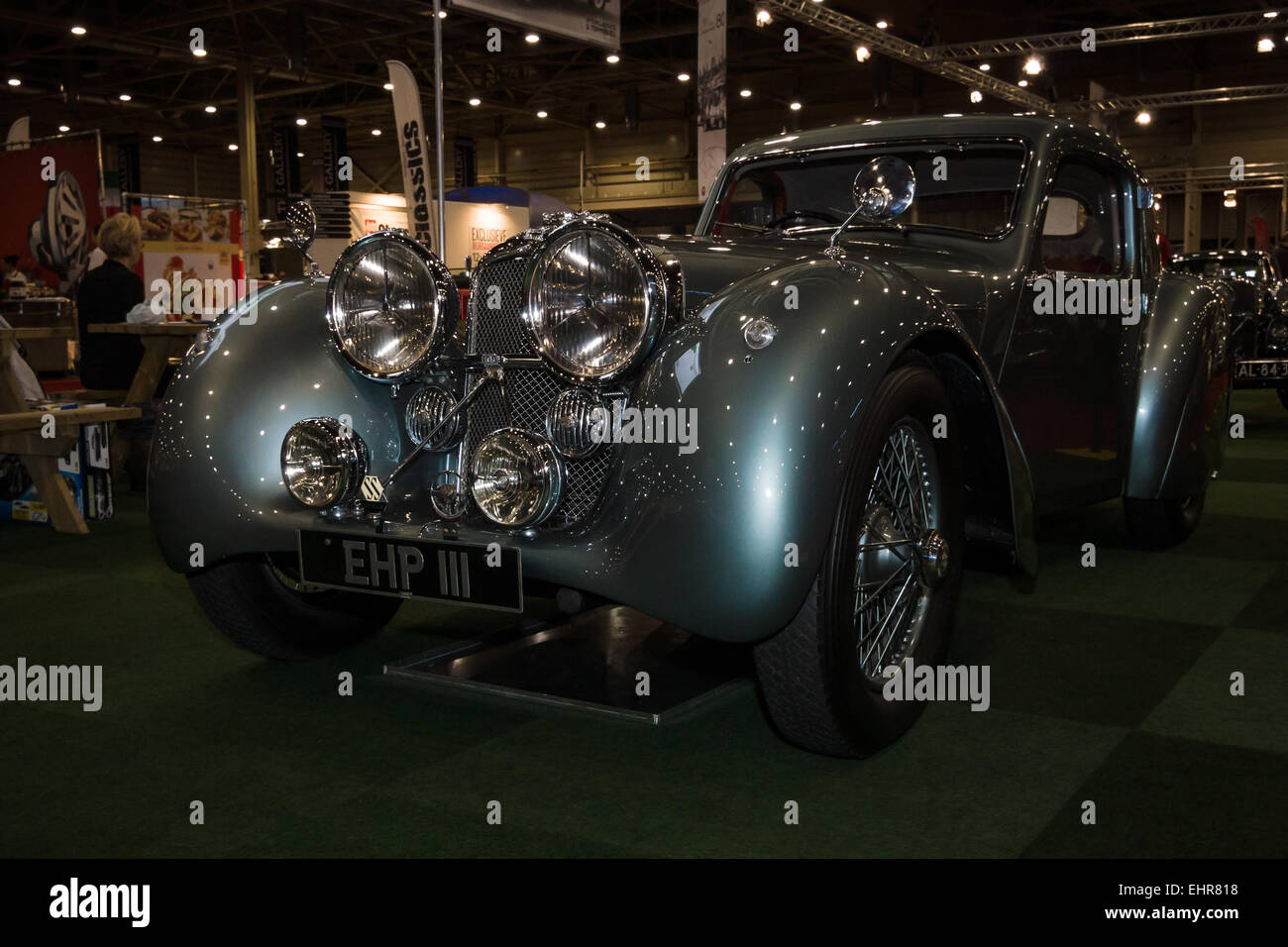 Ein Sportwagen Jaguar SS100 3.5 Coupé, 1938 (historisch einmalige Prototyp). Stockfoto