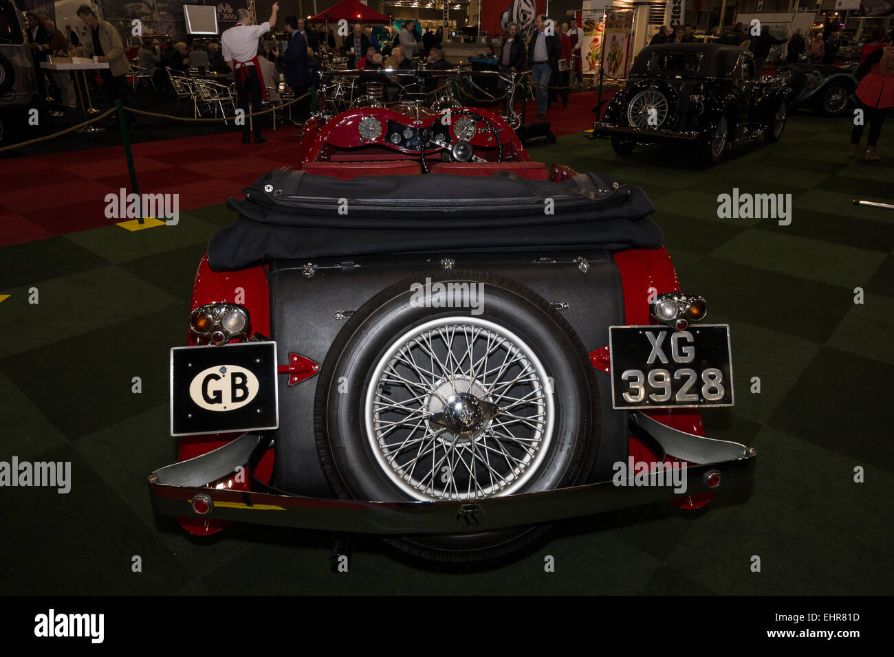 Ein Sportwagen Jaguar SS1 Tourer, 1934. Ansicht von hinten Stockfoto