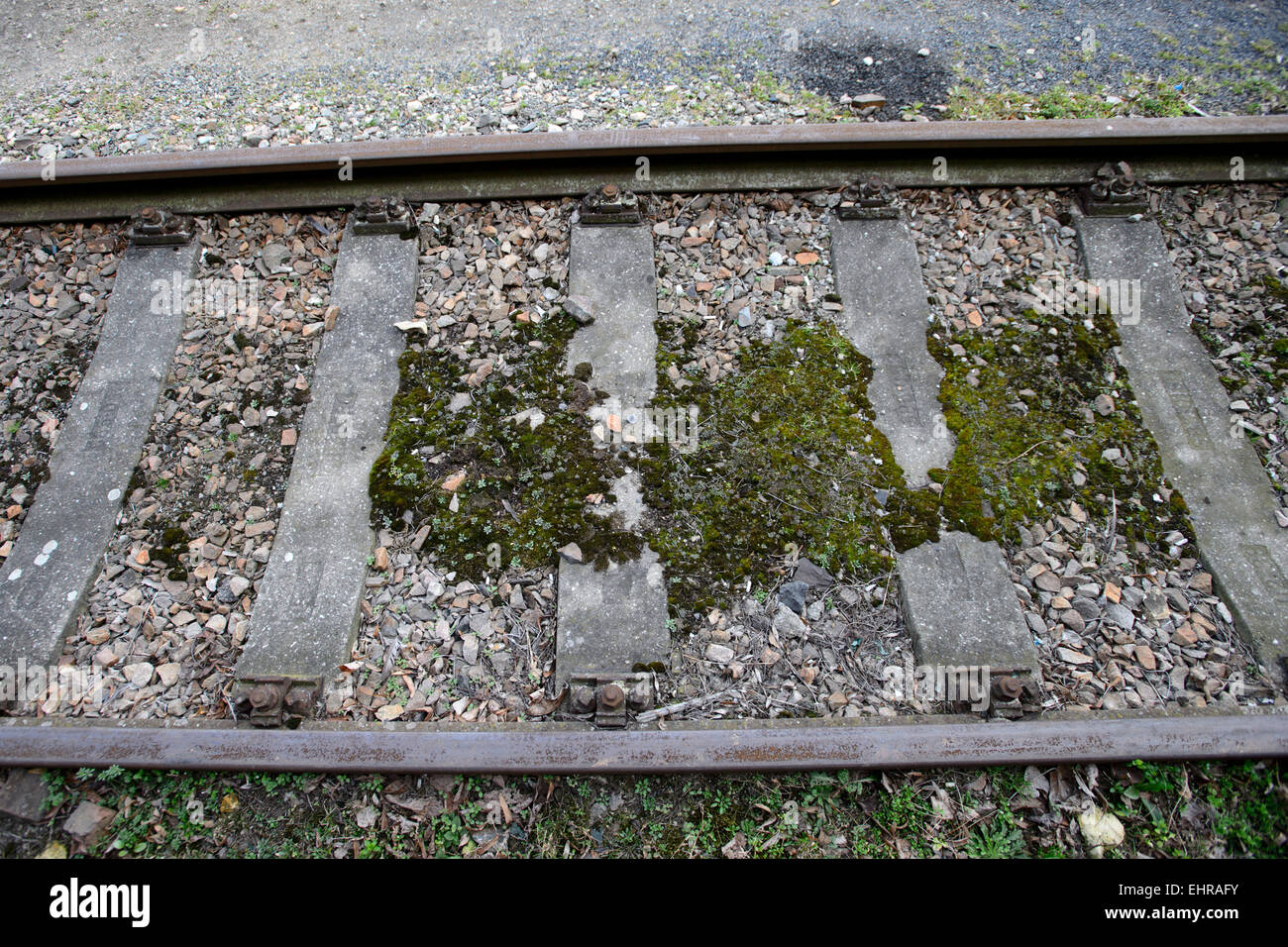 Eine große Skulptur von Ales Vesely, geformt wie eine Schiene in Richtung Himmel, die auch ein Symbol der Jakobsbrunnen Leiter in Prager aufgelösten Bubny Bahnhof installiert wurde Bild (), von denen jüdische Transporte ging im zweiten Weltkrieg und die ist eine Stille Gedenkstätte zur Erinnerung an den Holocaust-Opfer zu werden. Die Skulptur wurde symbolisch enthüllt in Prag, Tschechische Republik, 16. März 2015 anlässlich die Nacht zum 9. März 1944, bei fast 4000 Gefangene, brachte aus der Terezin (Theresiendstadt) "Familienlager," Nordböhmen, in das Vernichtungslager in Oswiecim (Auschwitz ums Leben kamen Stockfoto