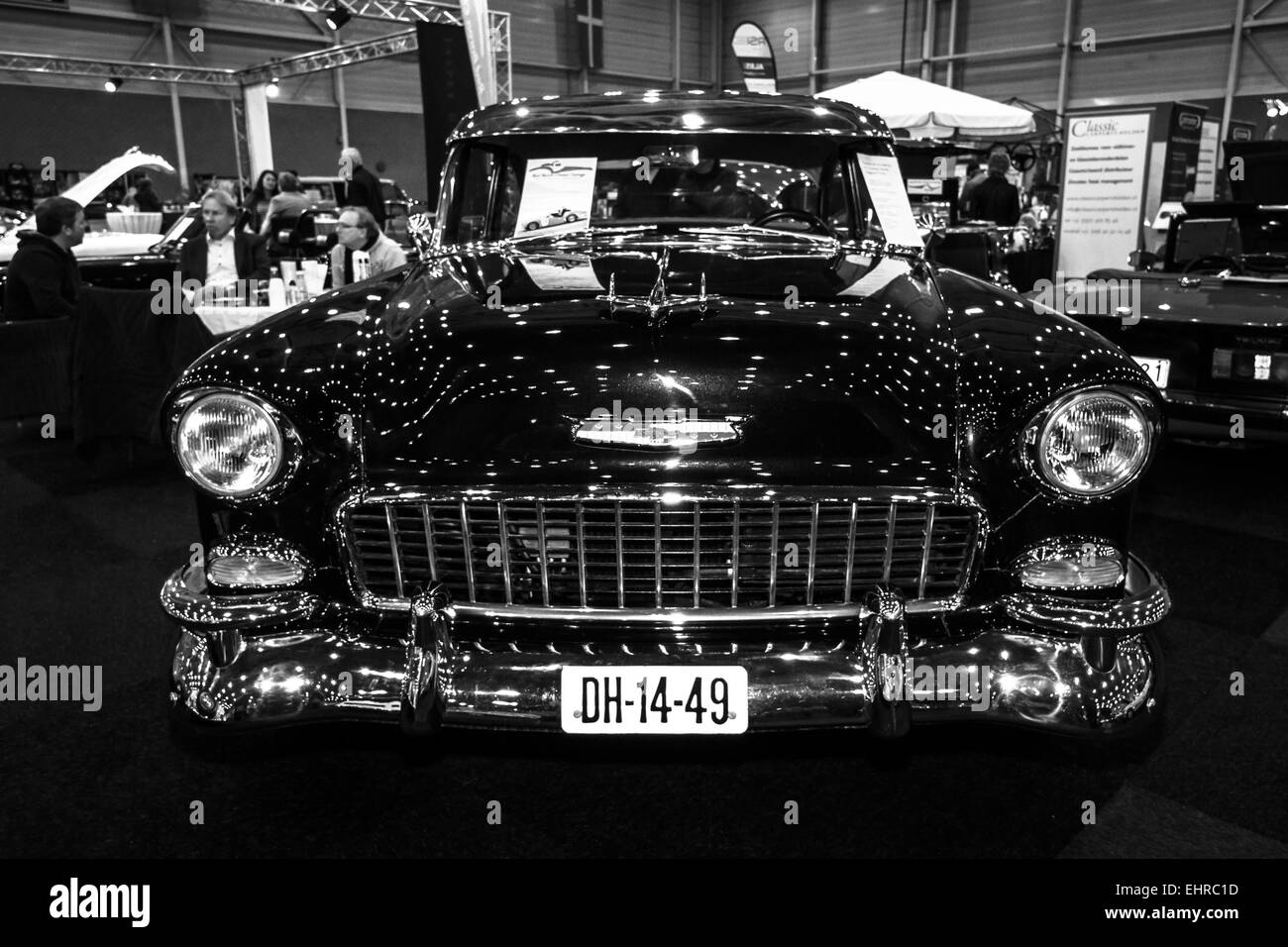 Full-size Car Chevrolet Bel Air Coupe, 1955. Stockfoto
