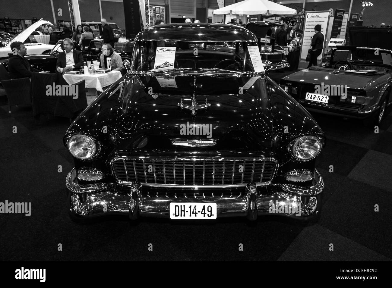 Full-size Car Chevrolet Bel Air Coupe, 1955. Stockfoto