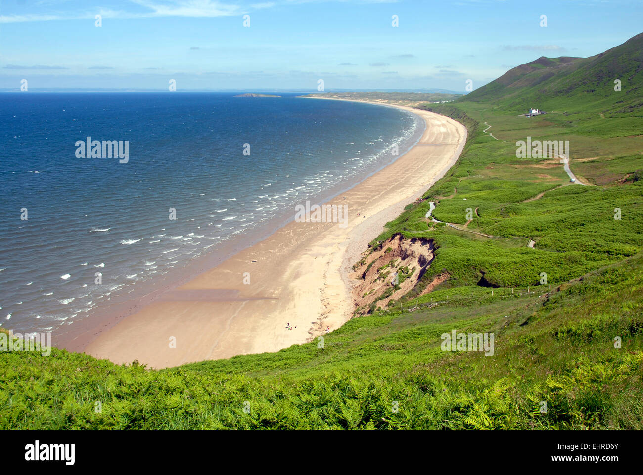 Rhossili Bucht, Gower, South Wales, Australia Stockfoto