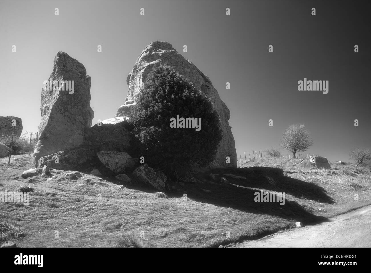 Argimusco Felsen in Sizilien Land. Italien Stockfoto