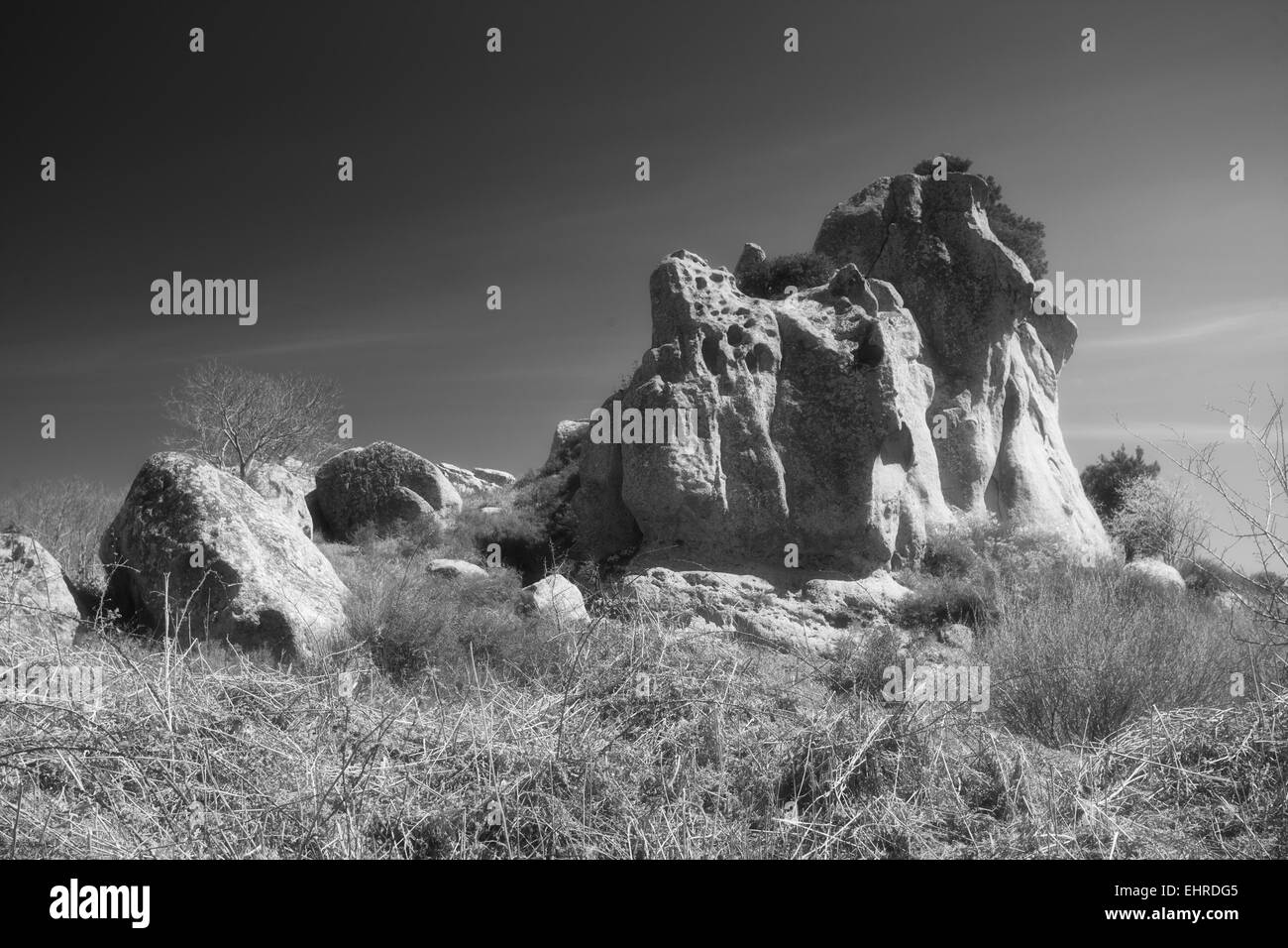 Argimusco Felsen in Sizilien Land. Italien Stockfoto