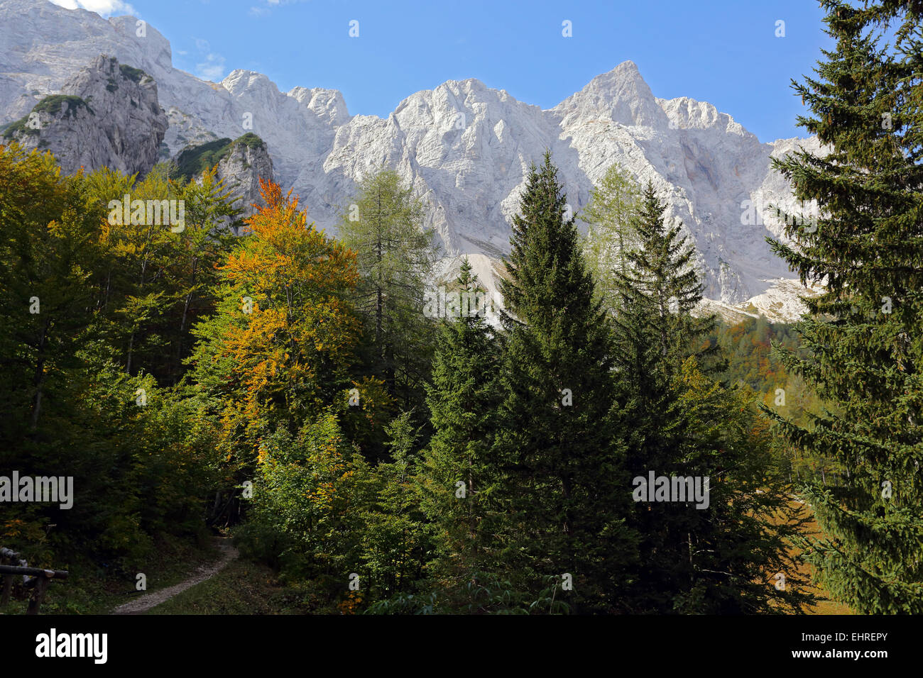 Kamik-Savinja Alpen, Karawanken, Slowenien Stockfoto