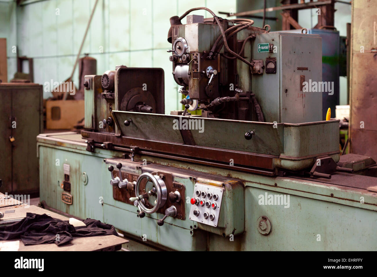 Industrielle Maschine in der Fabrik Stockfoto