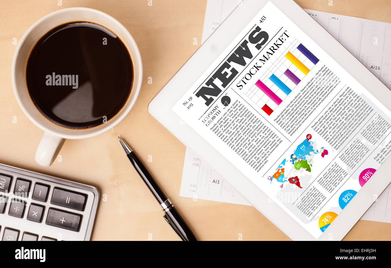 NACHRICHTEN AUF DEM COMPUTER ODER ANDROID TABLET LESEN visual data 7