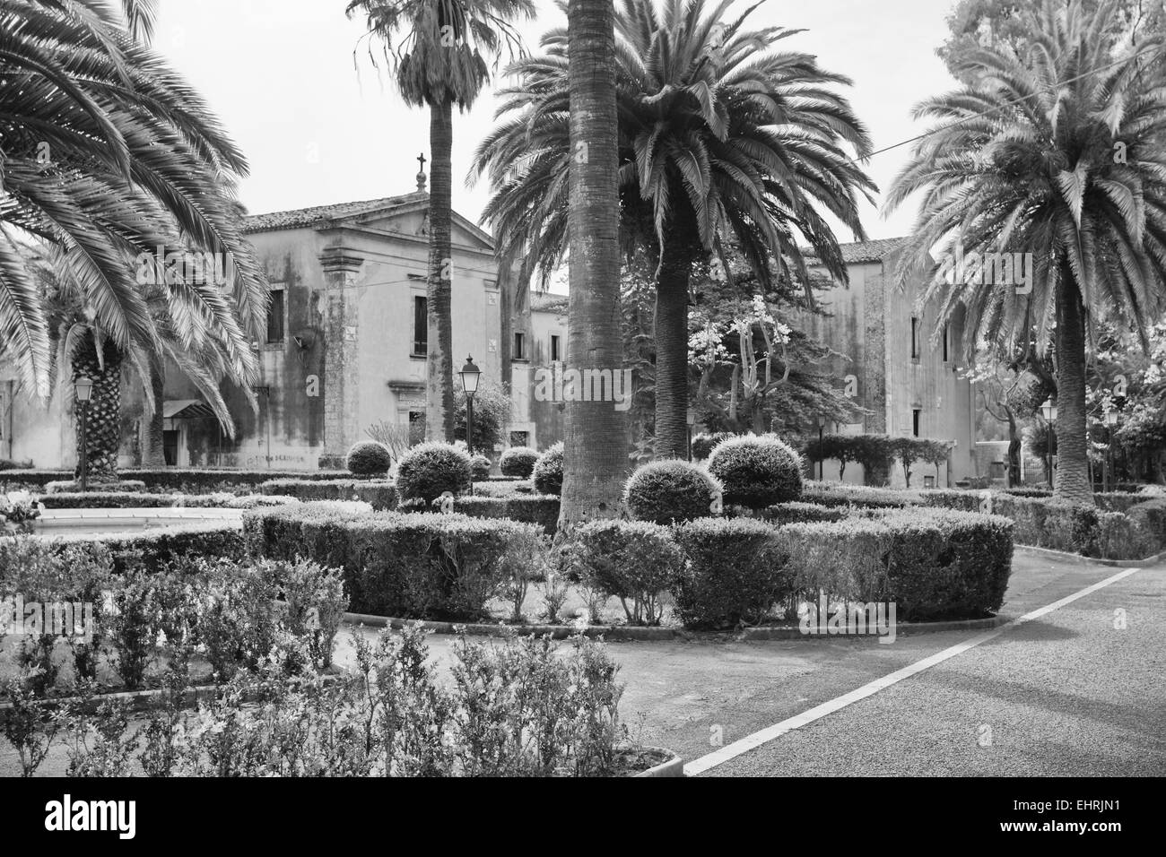 Hybläischen Garten in Ragusa Hybla Stockfoto