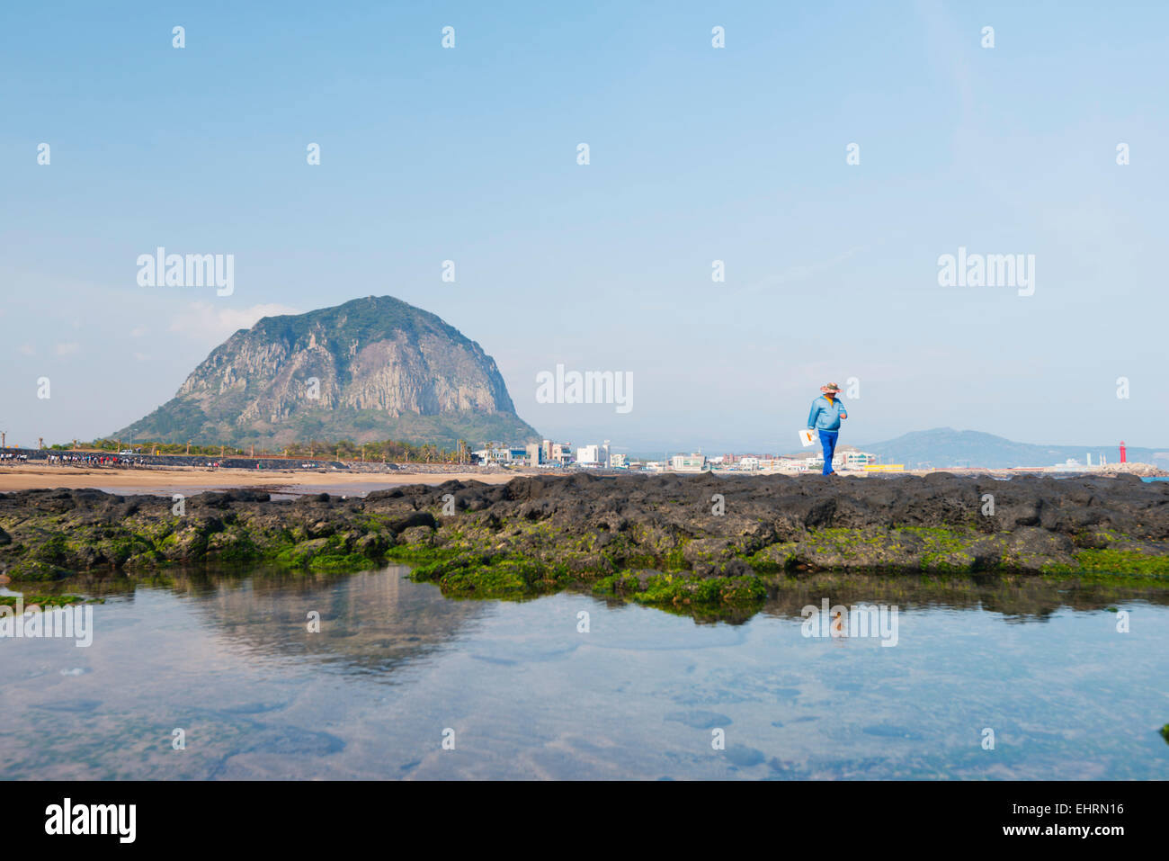 Asien, Republik Korea, Südkorea, Jeju Insel, Mt Sanbangsan Stockfoto