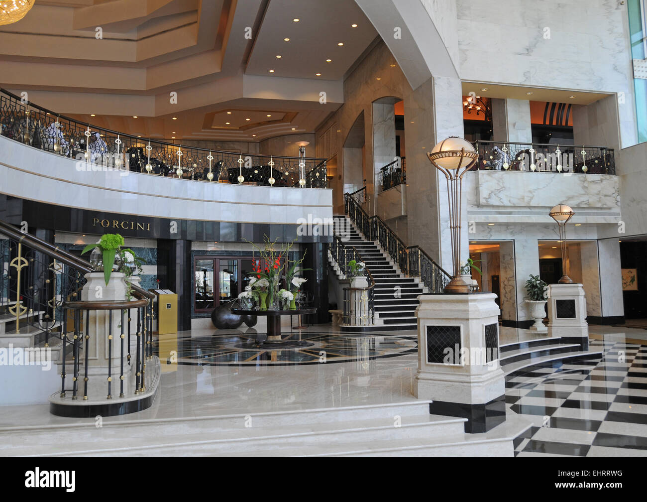 Hotel The Ritz-Carlton, Doha, Katar. Im Nahen Osten. Stockfoto