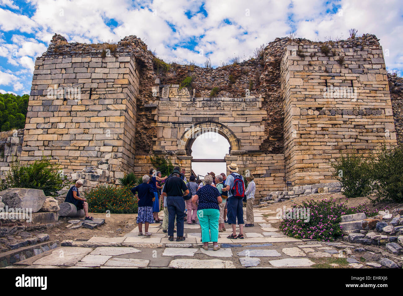 Türkei-Selcuk-Basilika des Heiligen Johannes Stockfoto