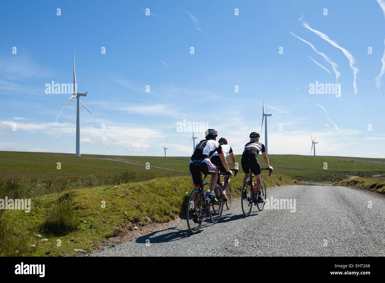 Radfahren Halbinsel Gower, West Wales, Vereinigtes Königreich Stockfoto