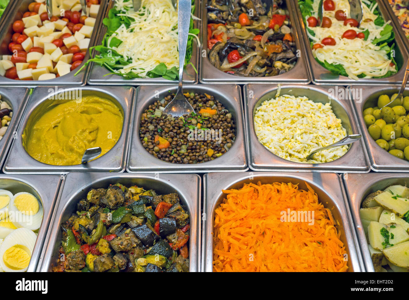 Bunten Salat Auswahl Stockfoto