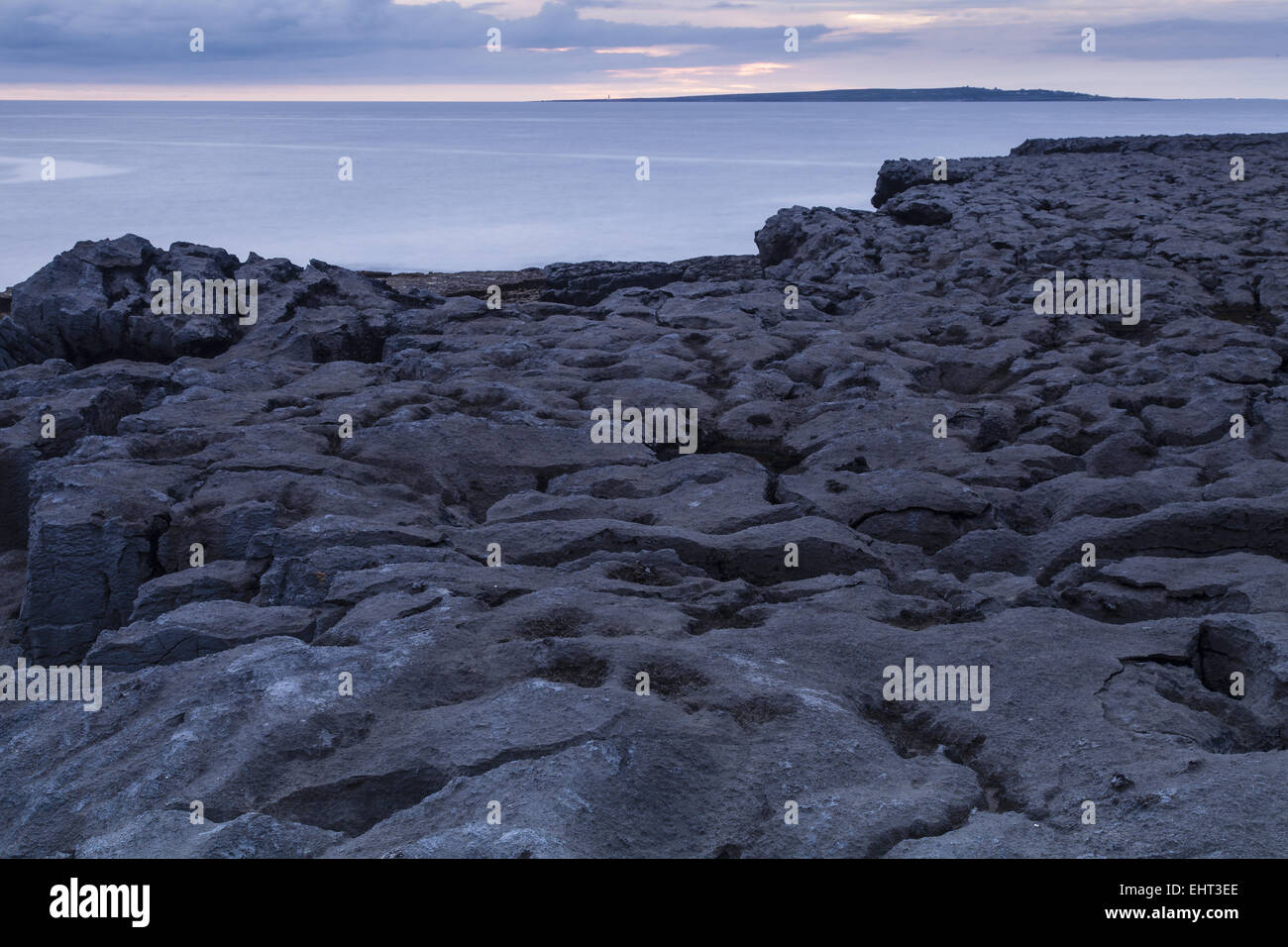 Landschaft in der Nähe von Doolin, County Clare, Irland Stockfoto