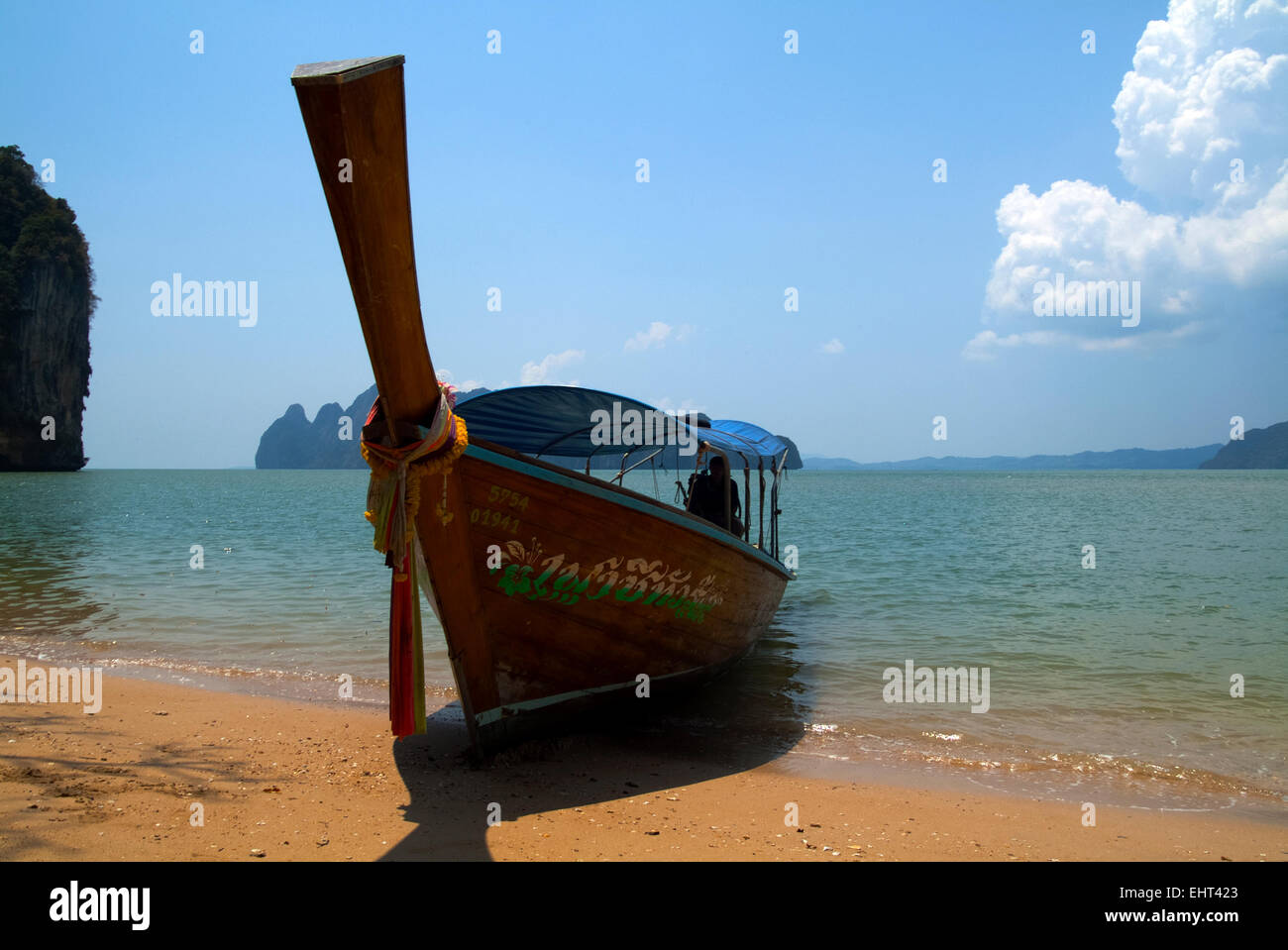 traditionelle Thai Boot Stockfoto