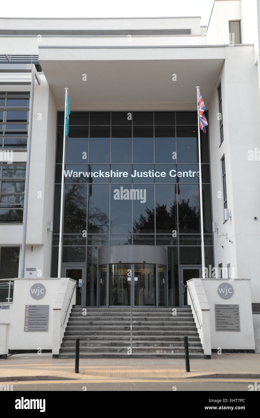 Die Warwickshire Justizzentrum, Teil des Warwick kombiniert Gericht in Leamington Spa, Warwickshire, UK. Stockfoto