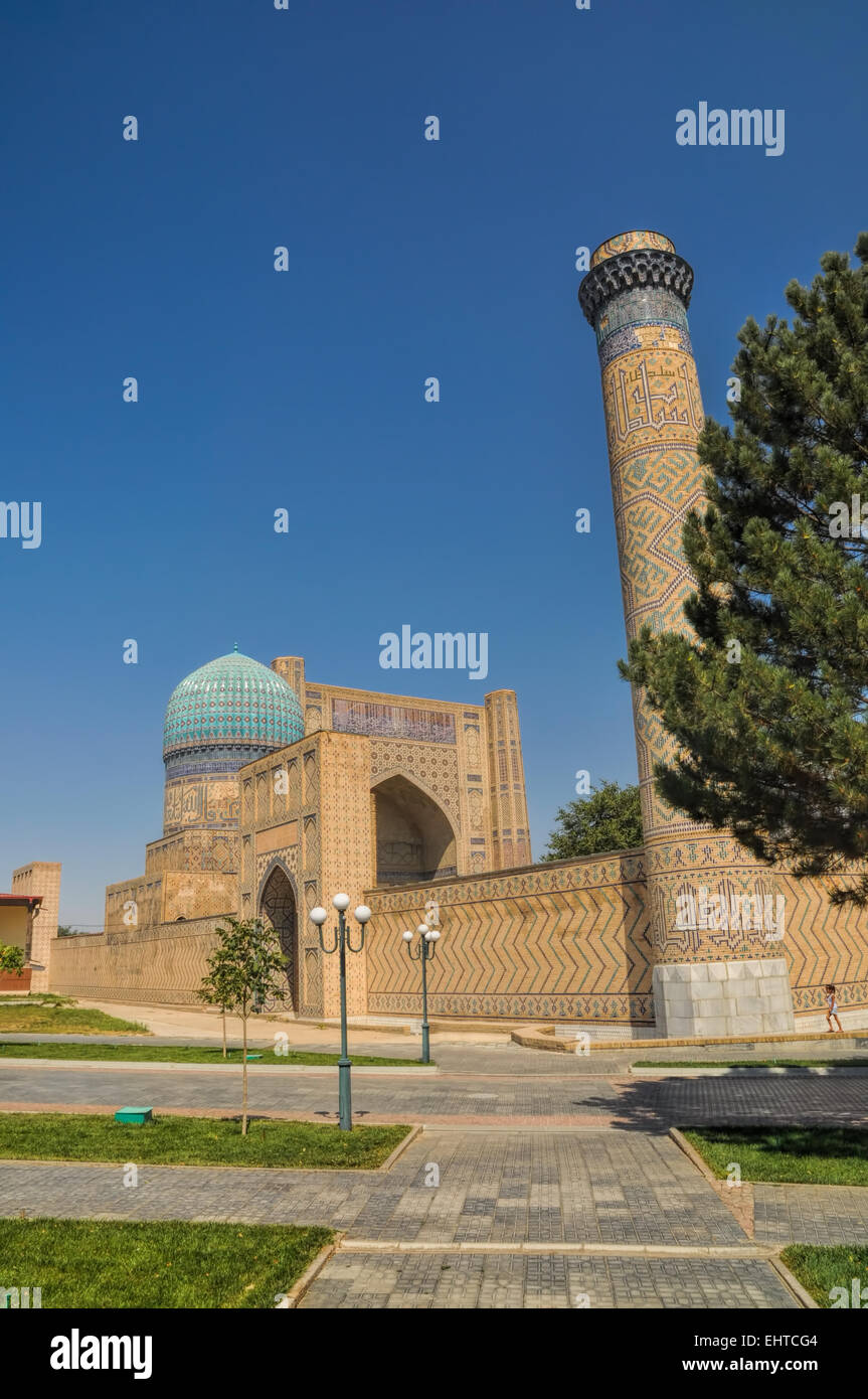 Malerische Aussicht von Samarkand, antike Stadt in Usbekistan Stockfoto