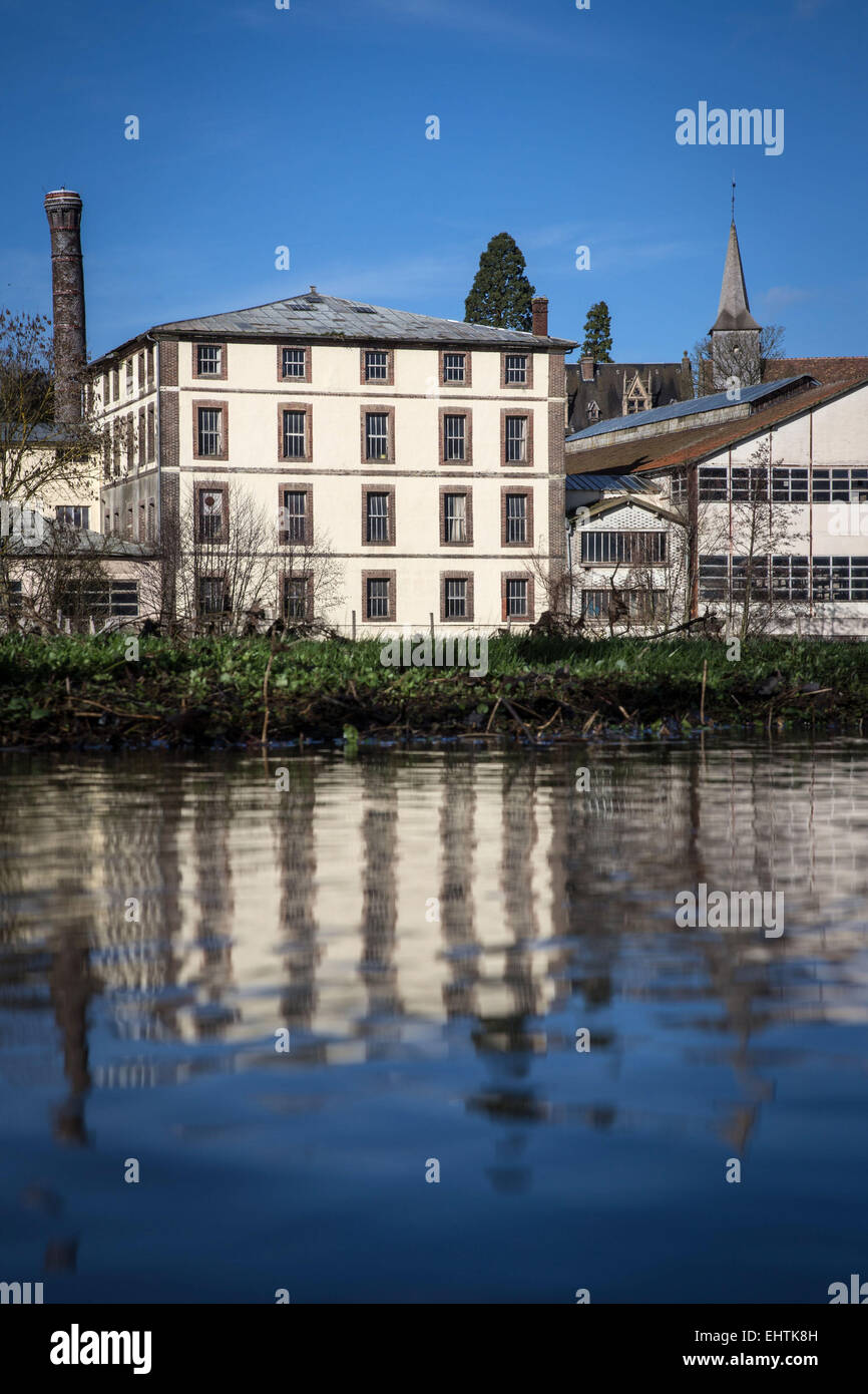HERSTELLUNG BOHIN, LEBENDIGES MUSEUM DER NADEL UND PIN, SAINT-SULPICE-SUR-RISLE, ORNE (61), FRANKREICH Stockfoto