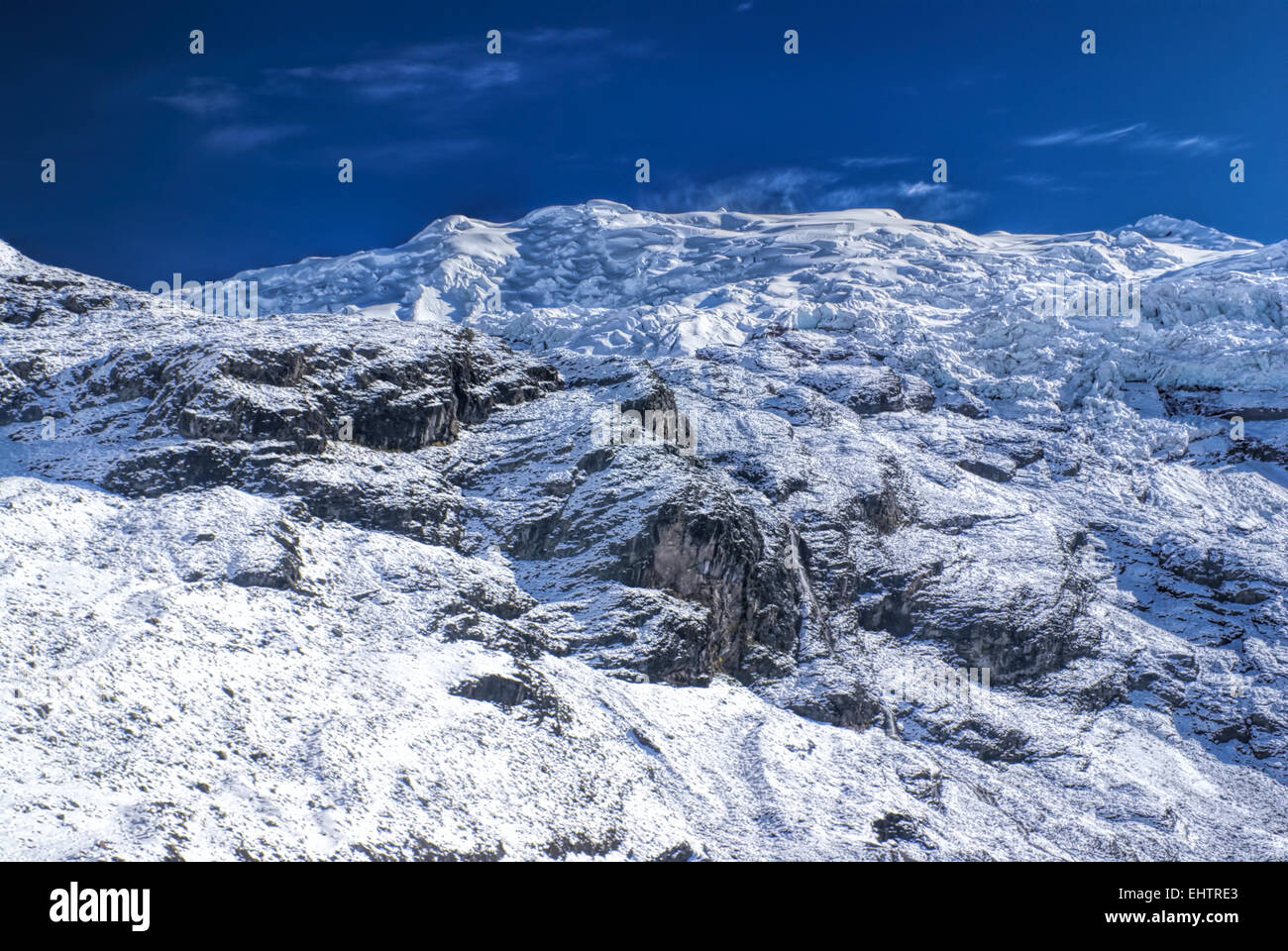 Malerische Aussicht von Ausangate in großen Höhen südamerikanisch Anden in Peru Stockfoto