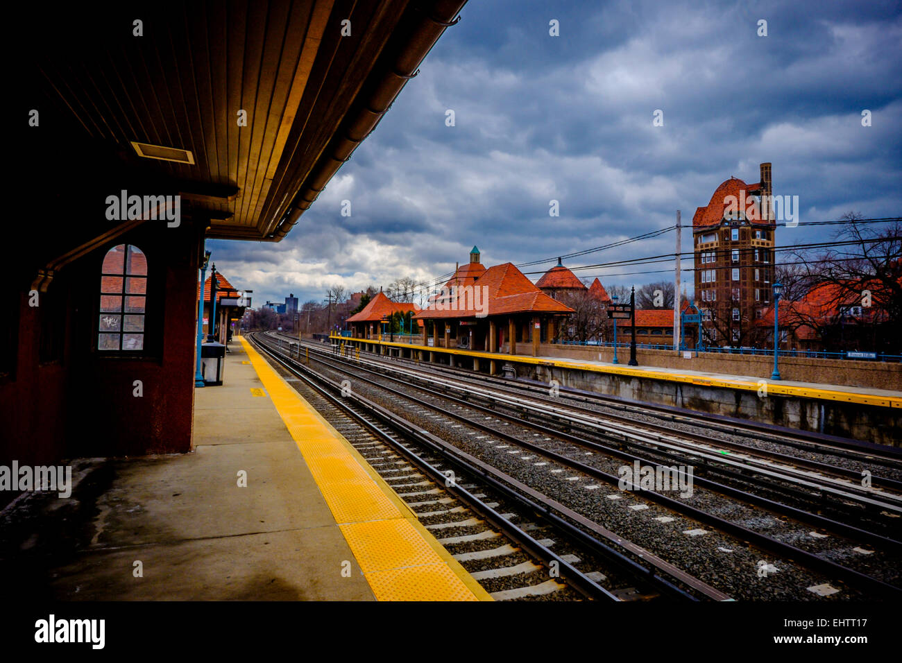 Forest Hills, LIRRBahnhof Stockfotografie Alamy