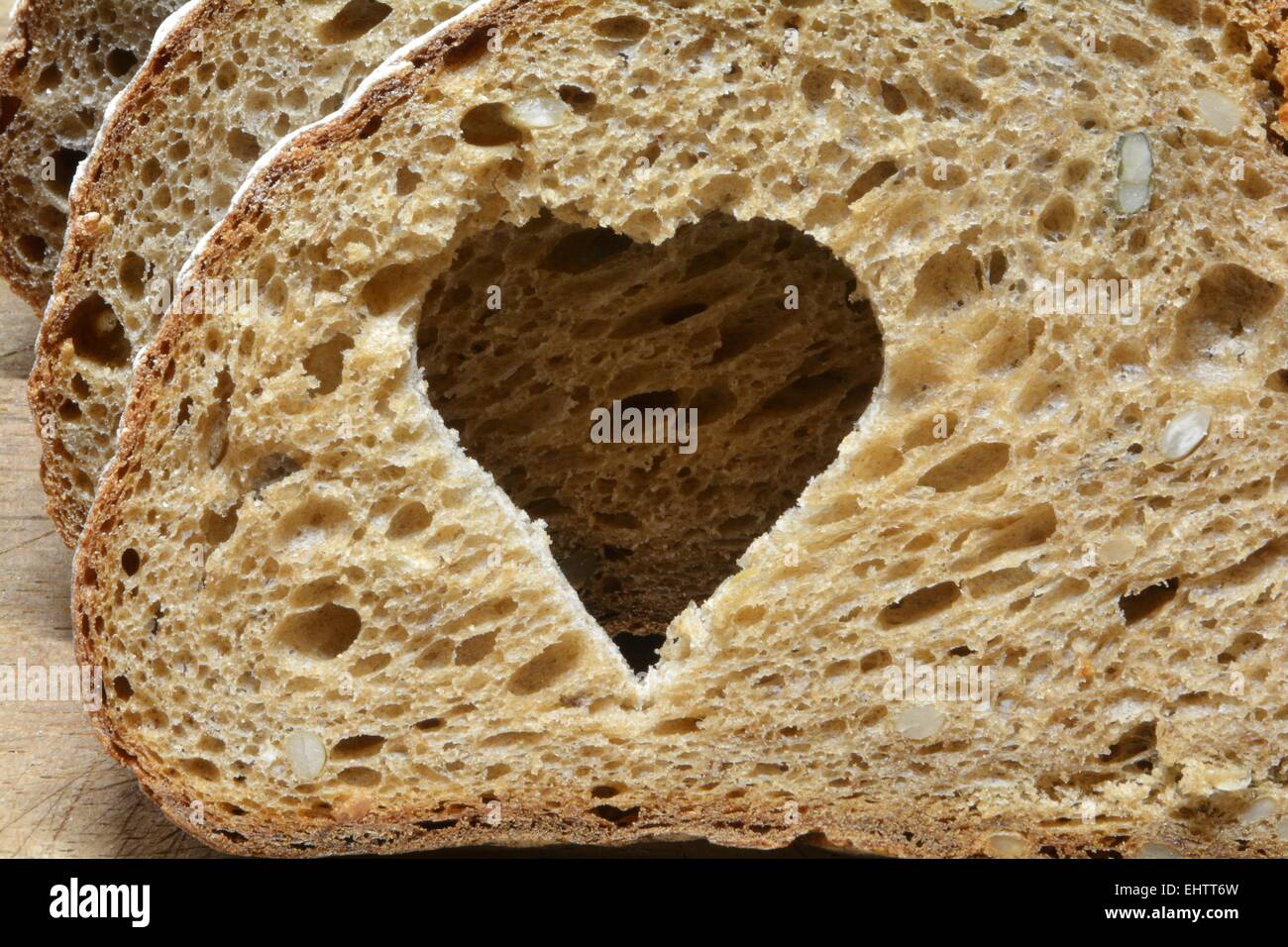 frisches Brot für eine gesunde Ernährung Stockfoto