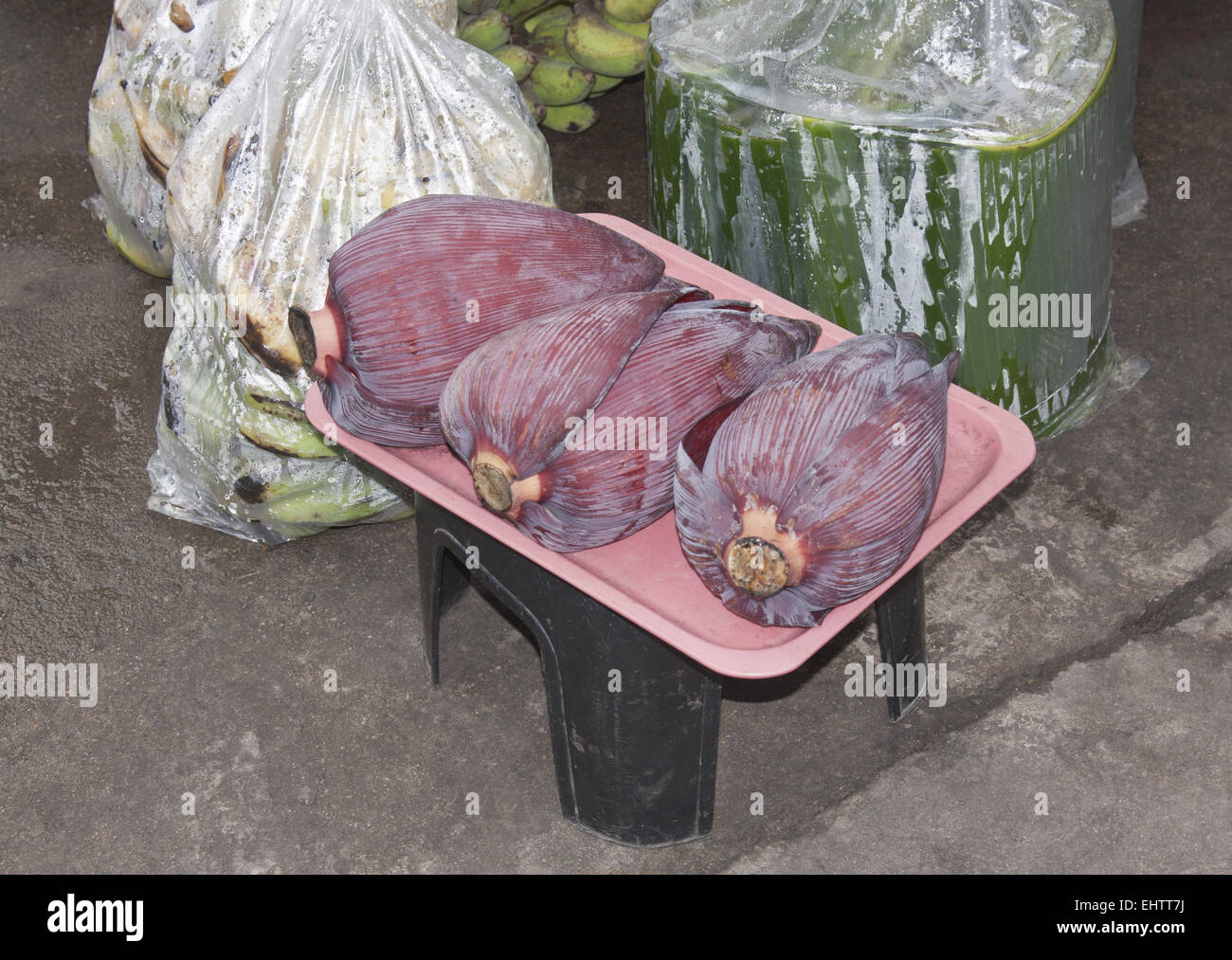 Banane Blume Stockfoto