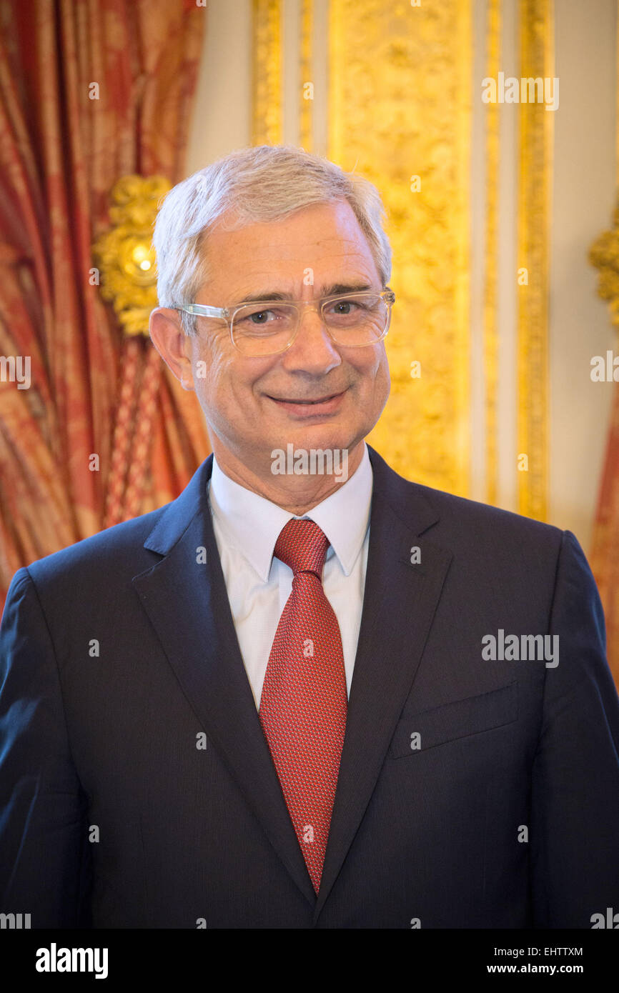 CLAUDE BARTOLONE, PRÄSIDENT DER NATIONALVERSAMMLUNG, PARIS, FRANKREICH Stockfoto