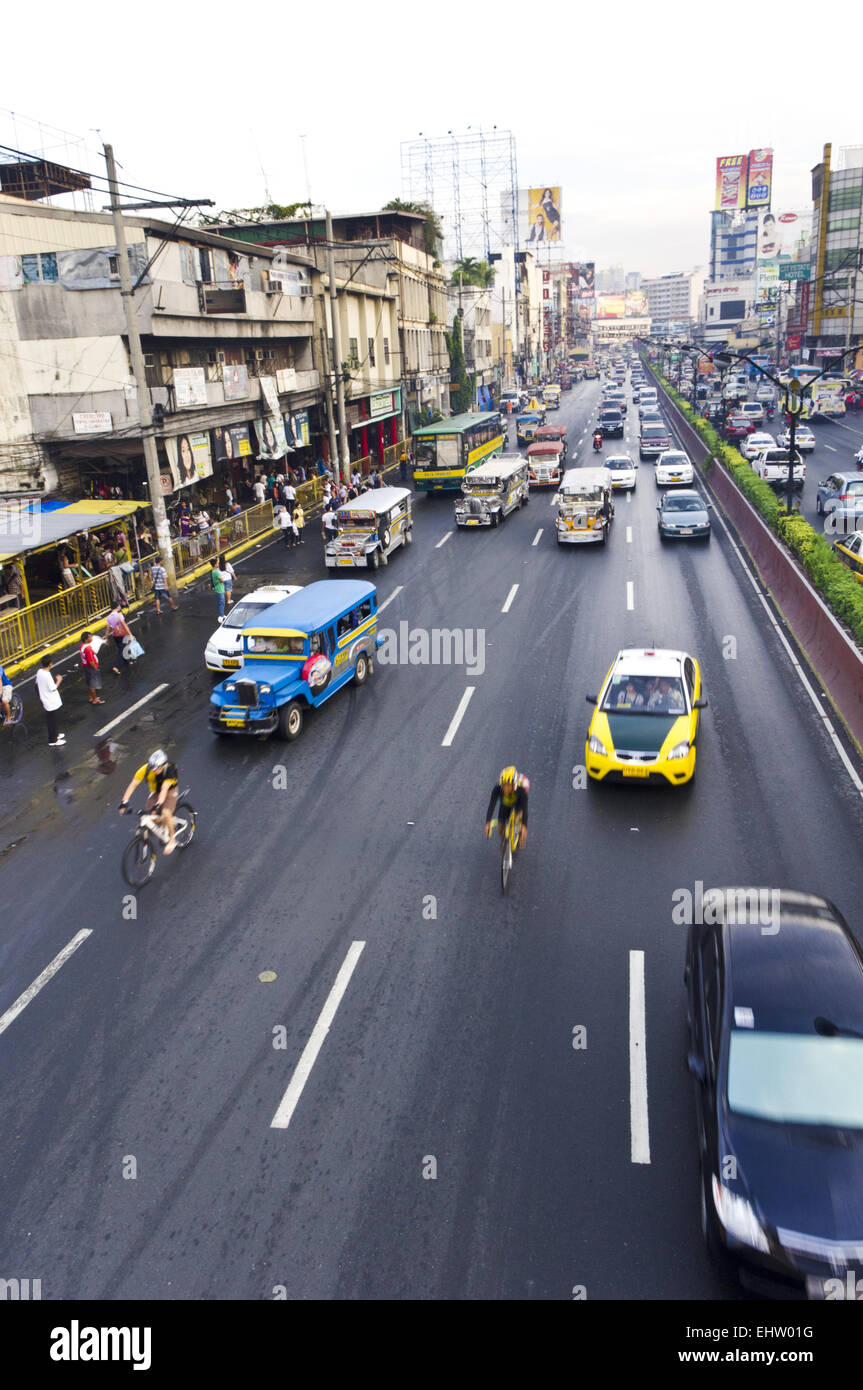 Manila Verkehr, Asien-Stadt Stockfoto