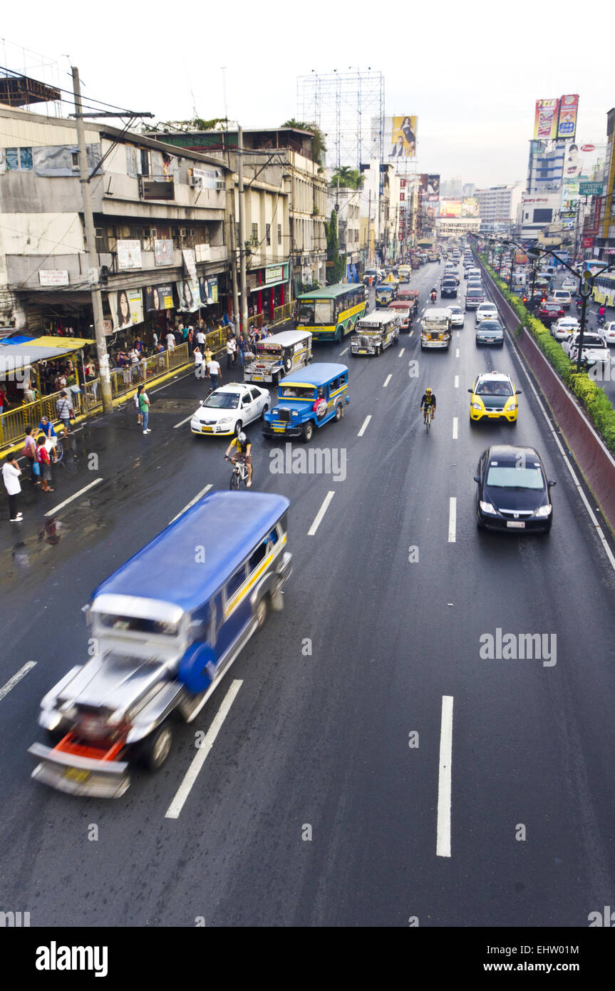 Manila Verkehr, Asien-Stadt Stockfoto