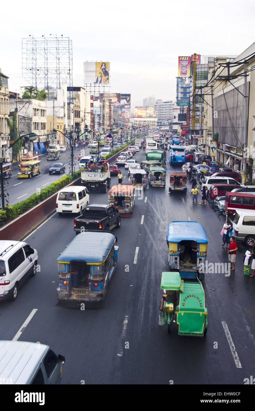 Manila Verkehr, Asien-Stadt Stockfoto