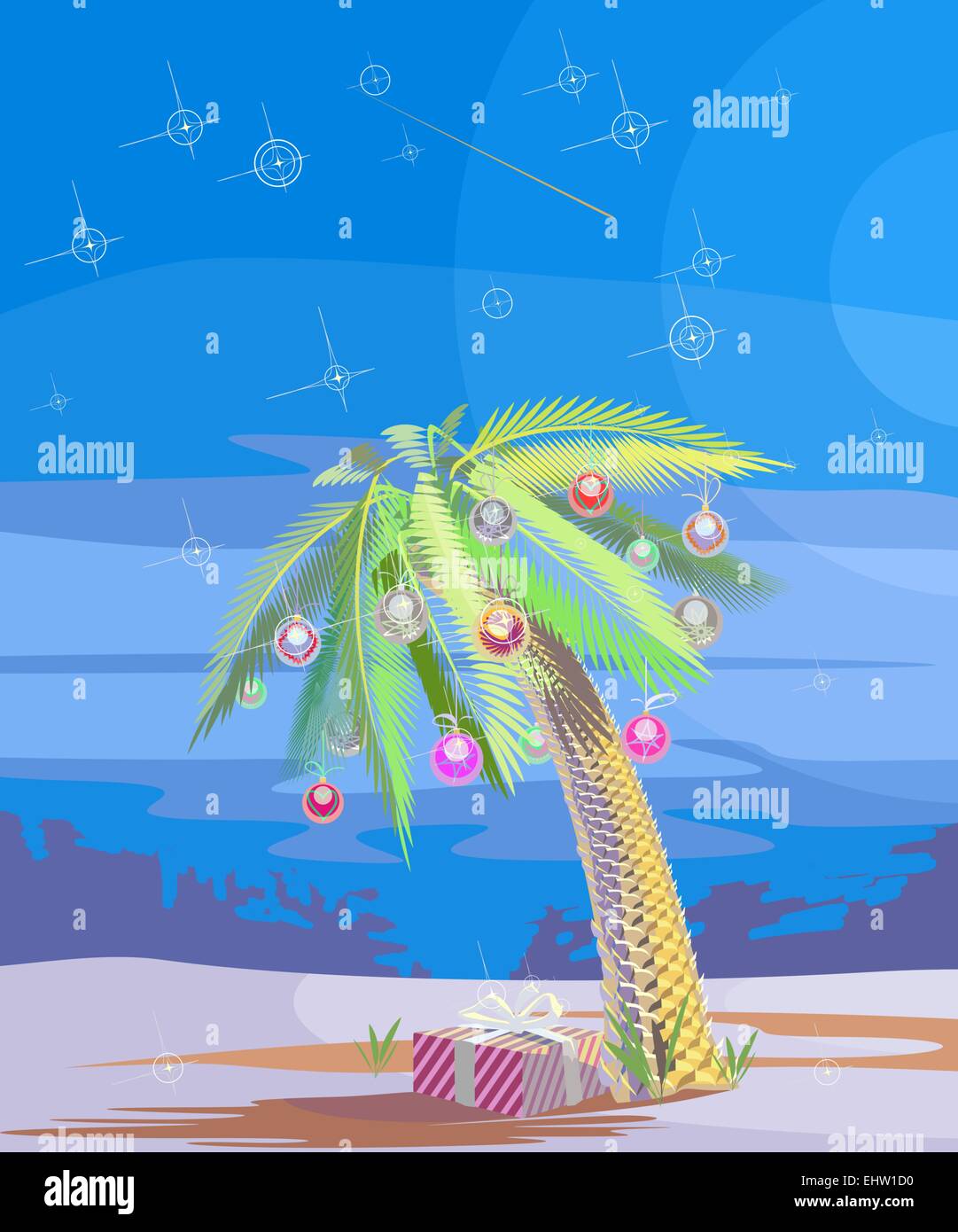 Weihnachten-palm Stockfoto