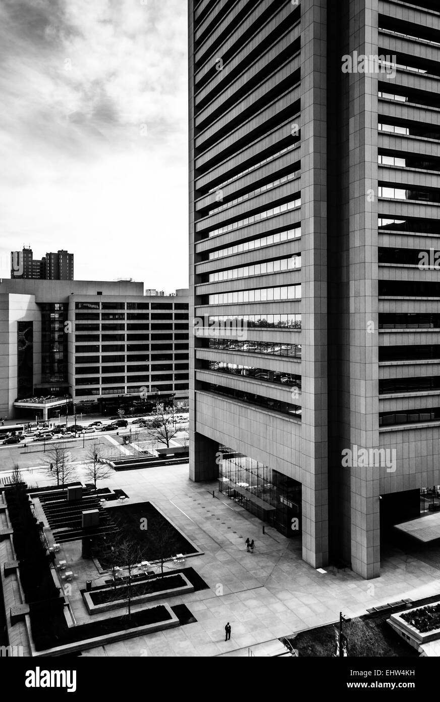 Die Transamerica Tower in der Innenstadt von Baltimore, Maryland. Stockfoto