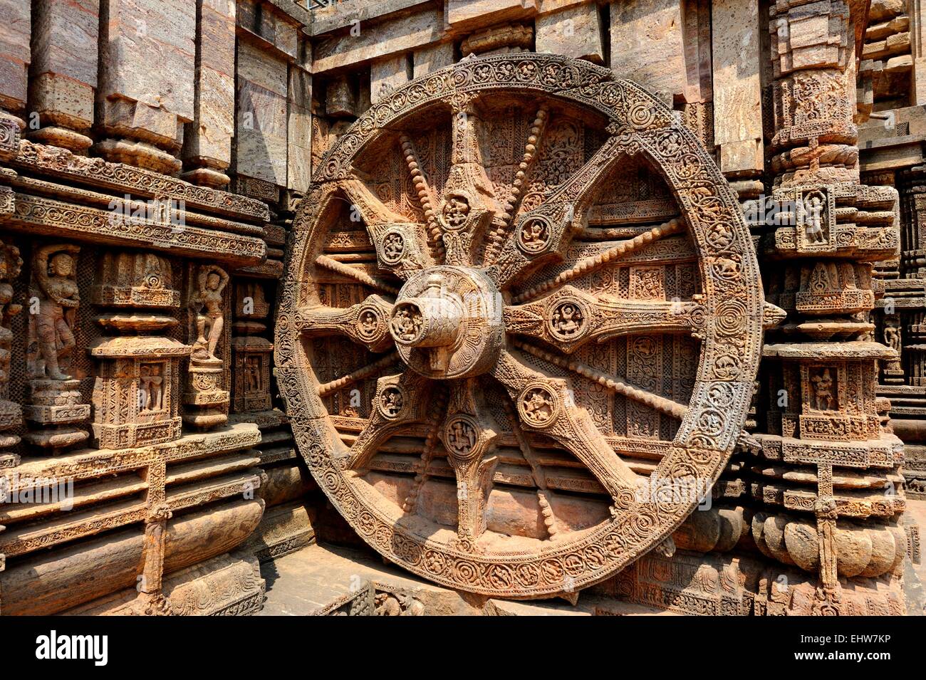 Konark Sun Temple in Odisha, Indien Stockfoto