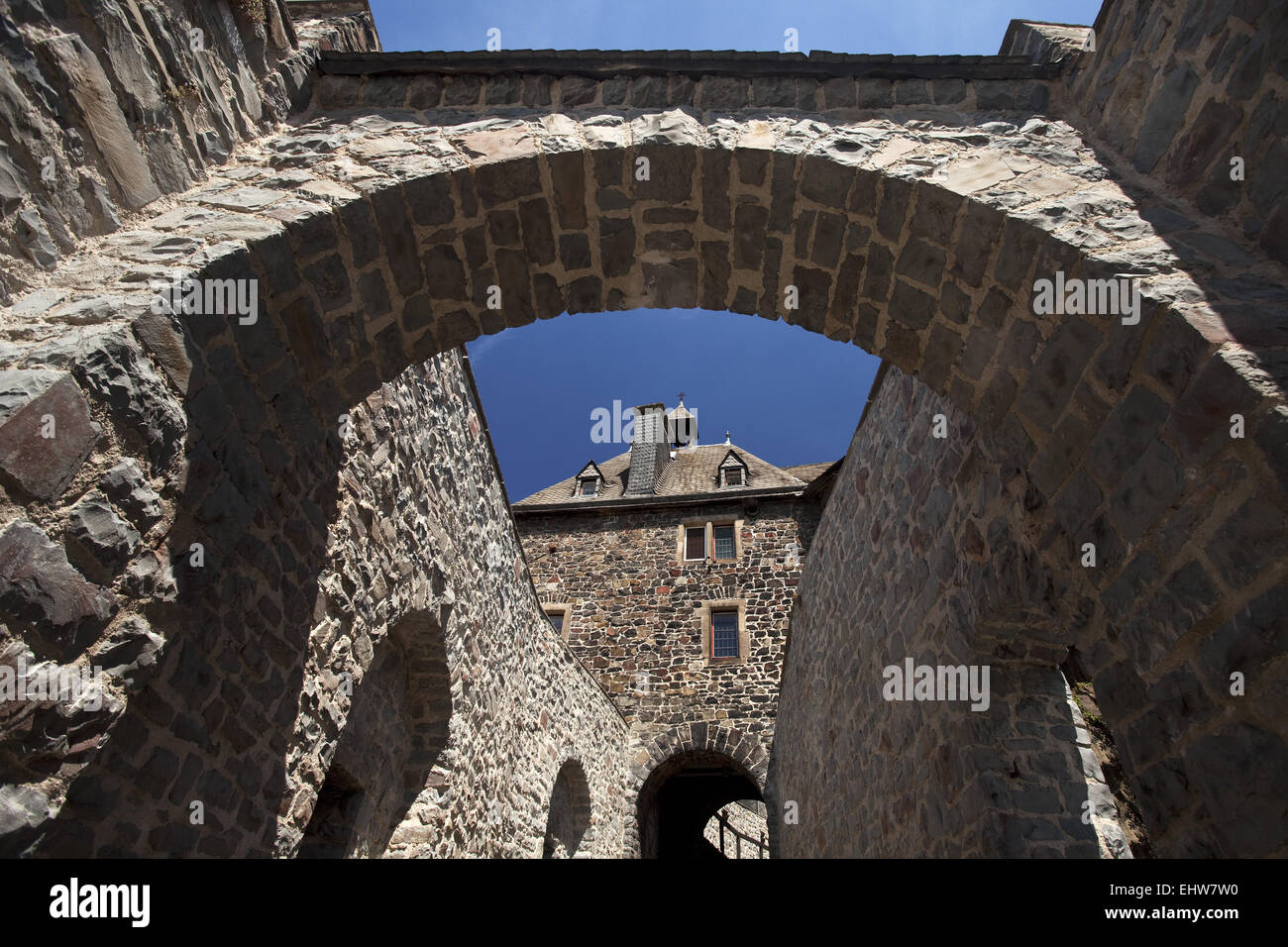 Die Burg Altena in Deutschland Stockfoto